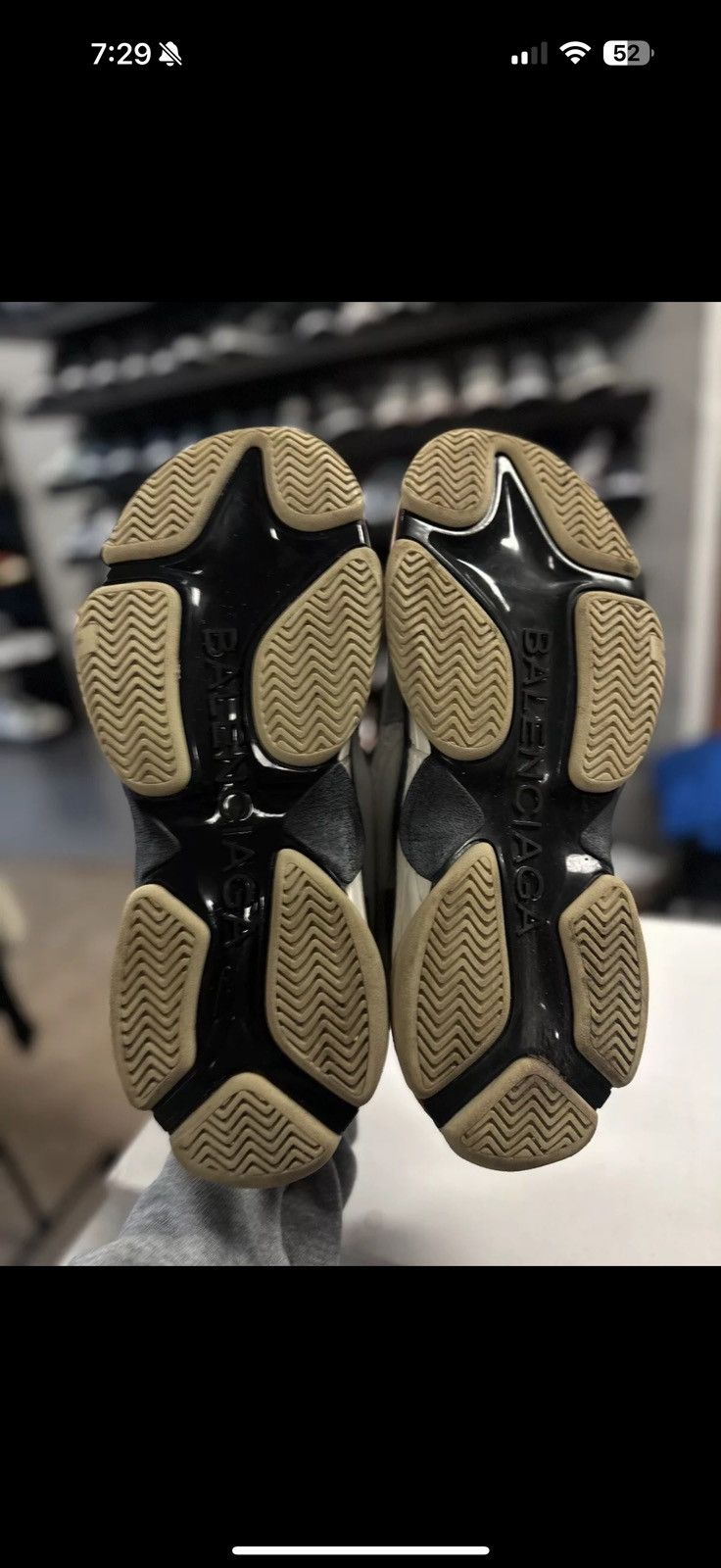 Balenciaga 45EU/12US Balenciaga Tripple S Silver Nior Agent 🧼 Size US 12 / EU 45 - 9 Thumbnail