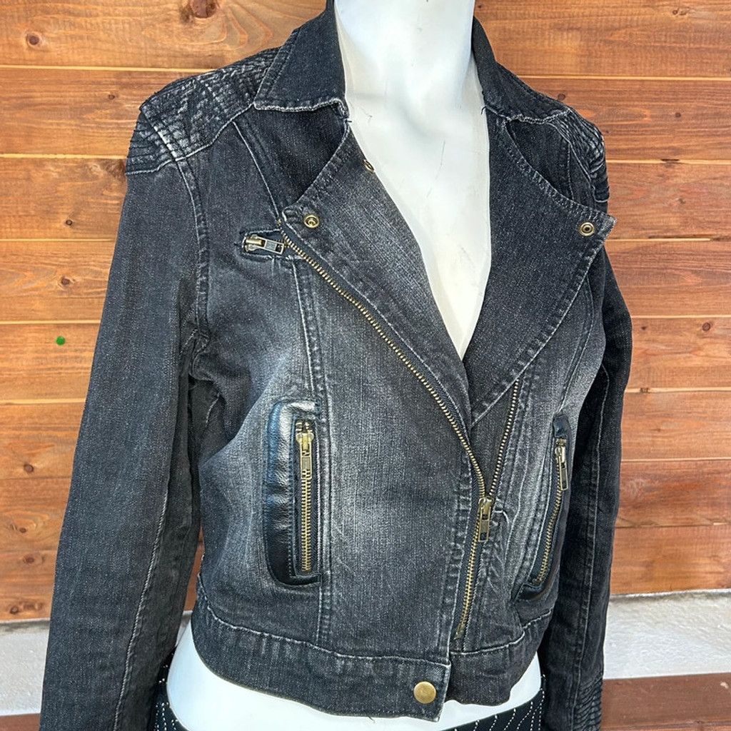 If Six Was Nine Grunge Denim Jacket Size XL / US 12-14 / IT 48-50 - 3 Thumbnail