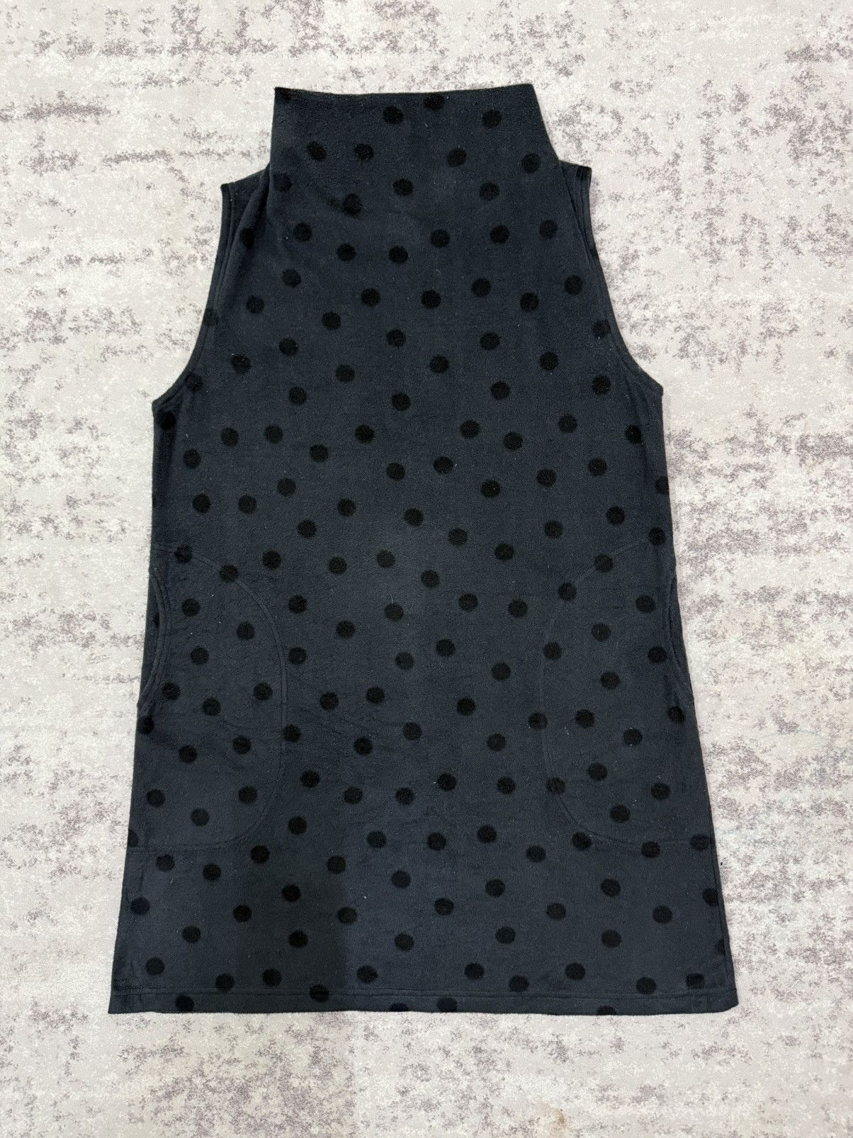 Yohji Yamamoto Y’s for living polkadot turtle neck fleece tunic dress Size M / US 6-8 / IT 42-44 - 3 Thumbnail