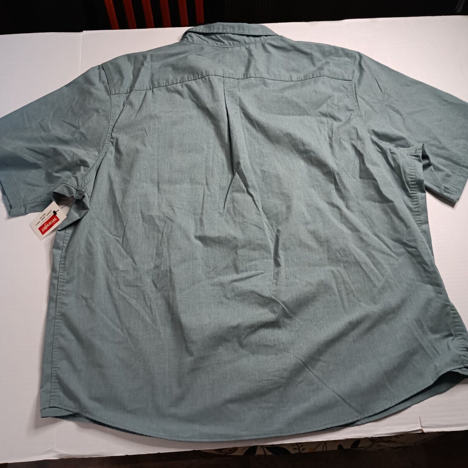Wrangler Wrangler S/S Twill Button Up Shirt Mint Green Relaxed 3XL Size US XXL / EU 58 / 5 - 7 Thumbnail