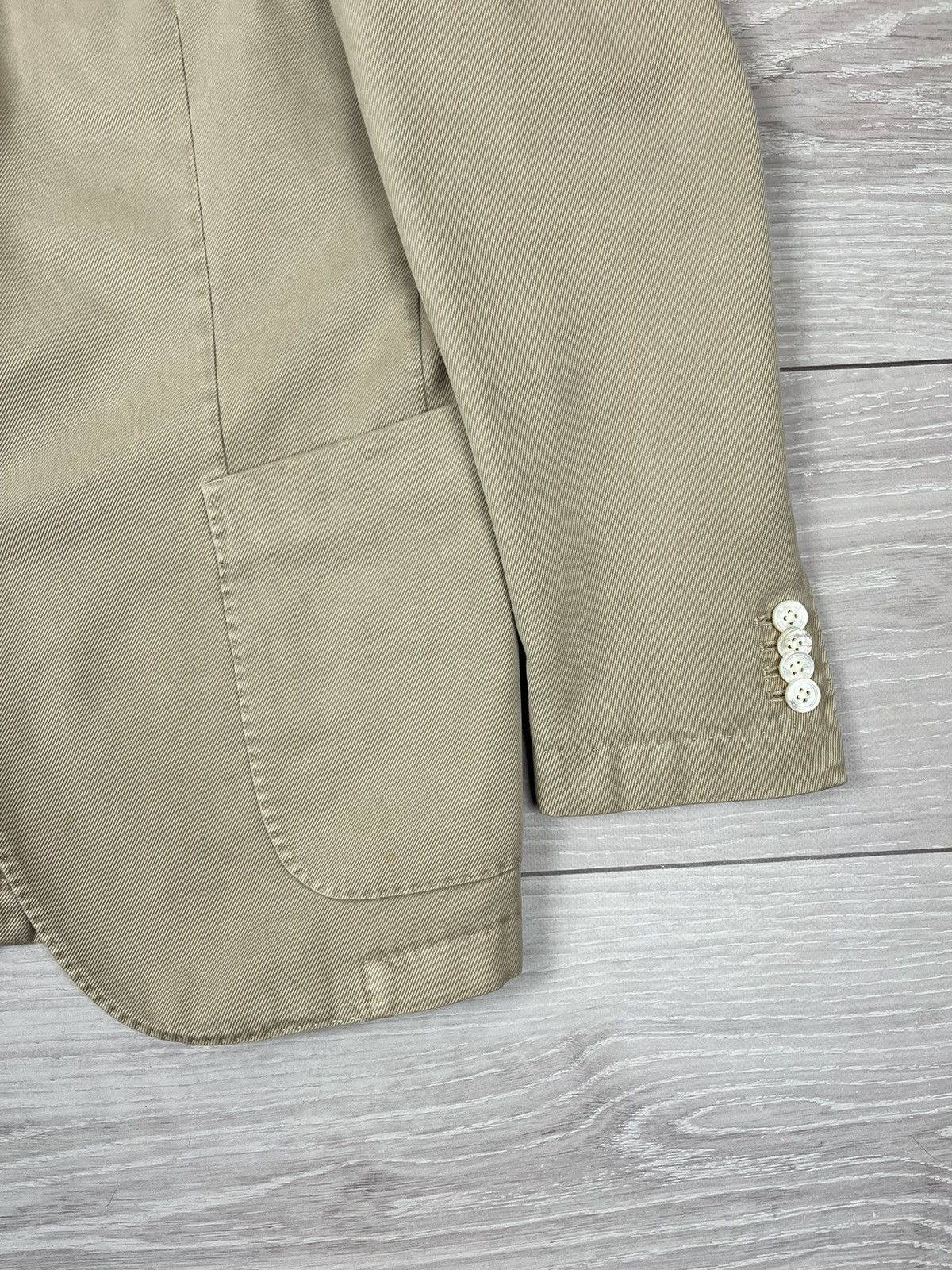 Boglioli Boglioli Coat Luxury Cotton Beige Blazer Jacket 52 size Size US L / EU 52-54 / 3 - 8 Thumbnail