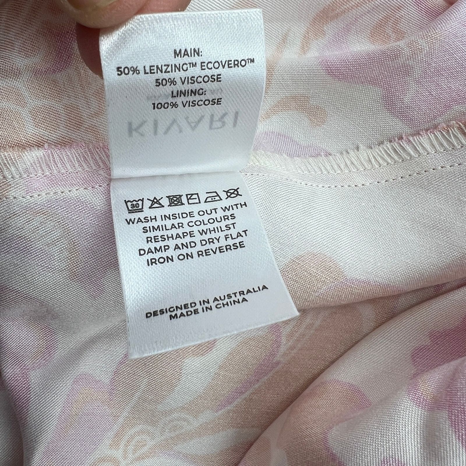 Other Kivari Josefina Maxi Dress Printed Pink Floral One Shoulder Size XS / US 0-2 / IT 36-38 - 9 Thumbnail