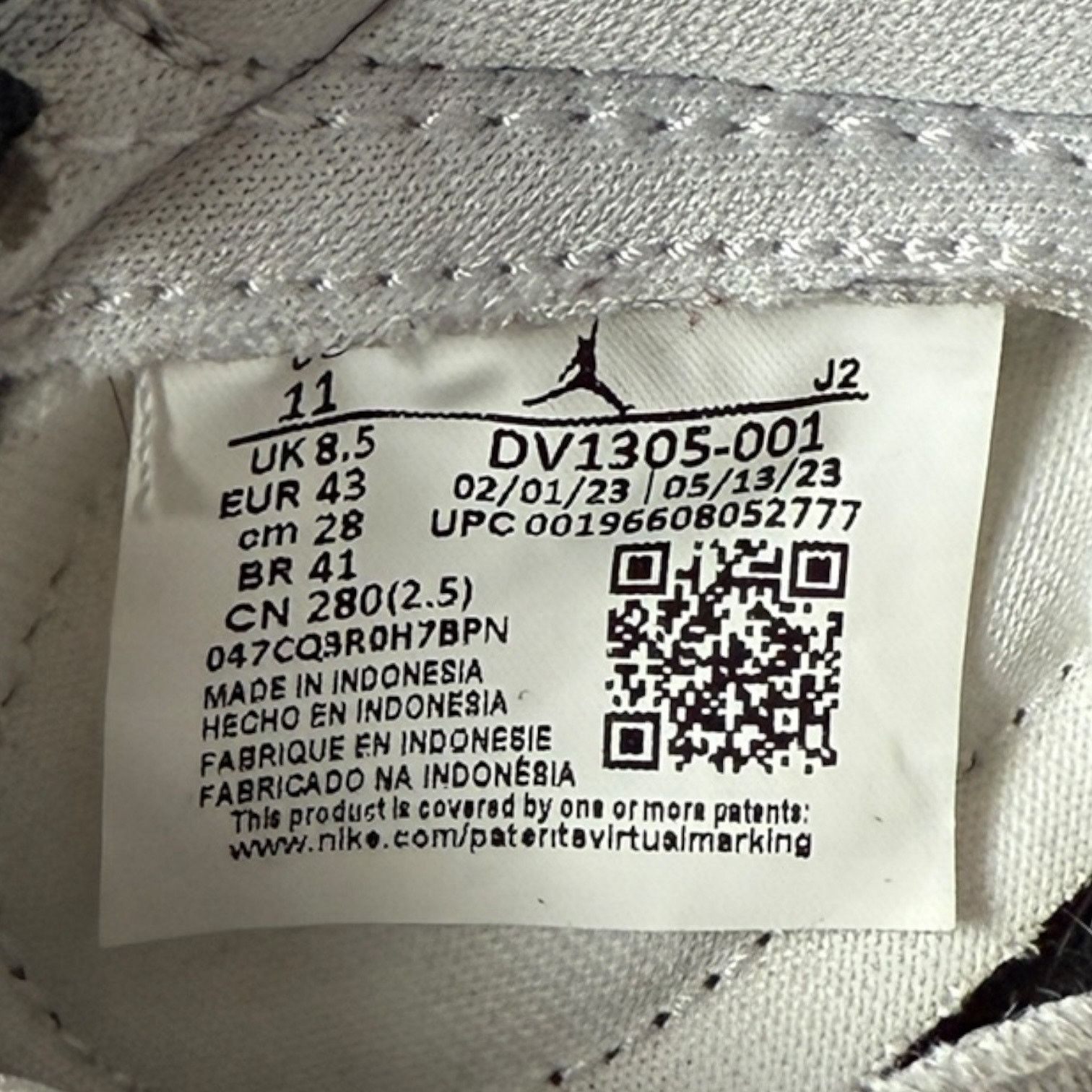 Nike Jordan 1 High Zoom CMFT 2 Light Iron Ore W11 Size US 11 / IT 41 - 2 Thumbnail