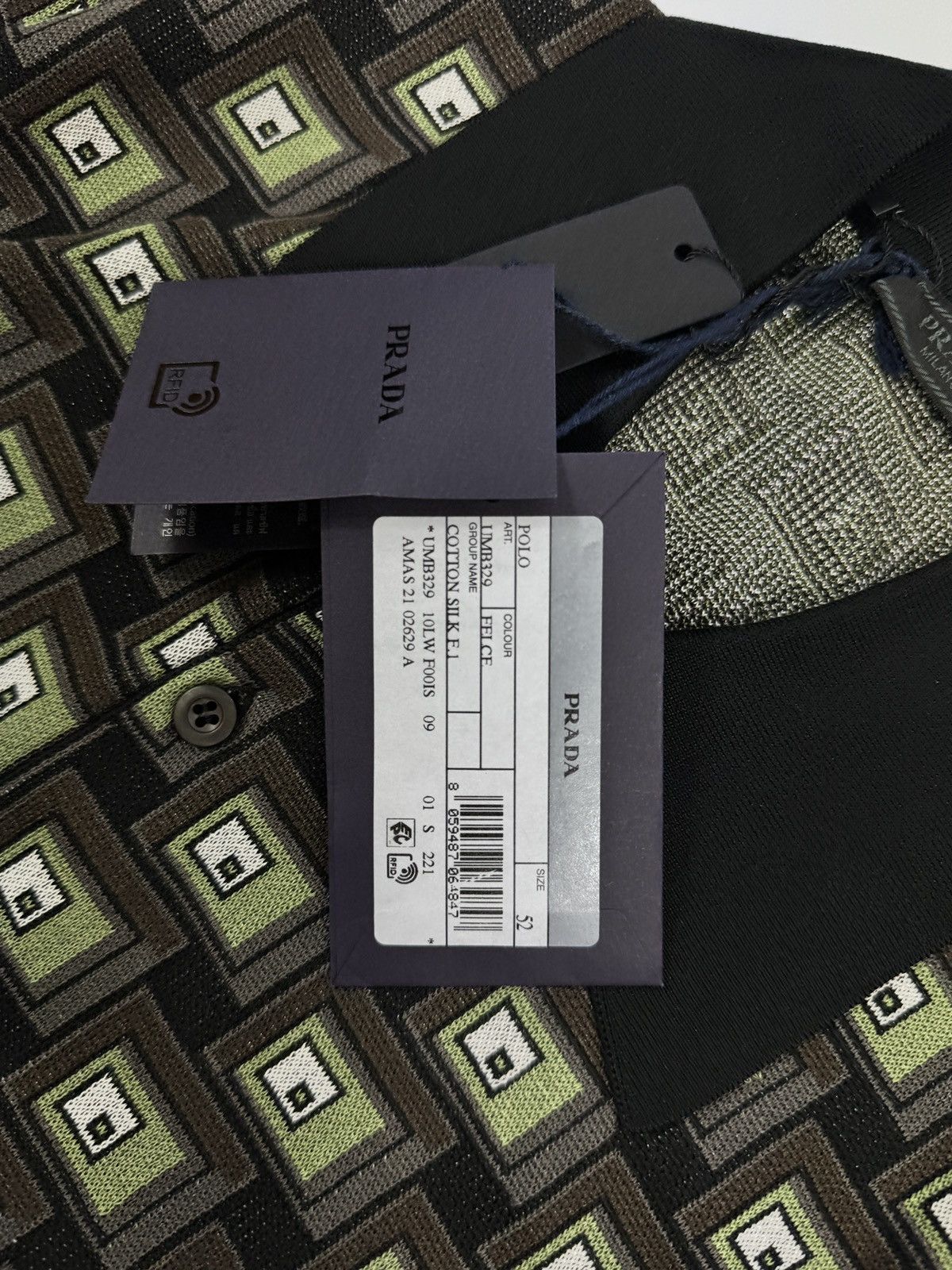 Prada PRADA KNIT POLO Size US L / EU 52-54 / 3 - 4 Thumbnail