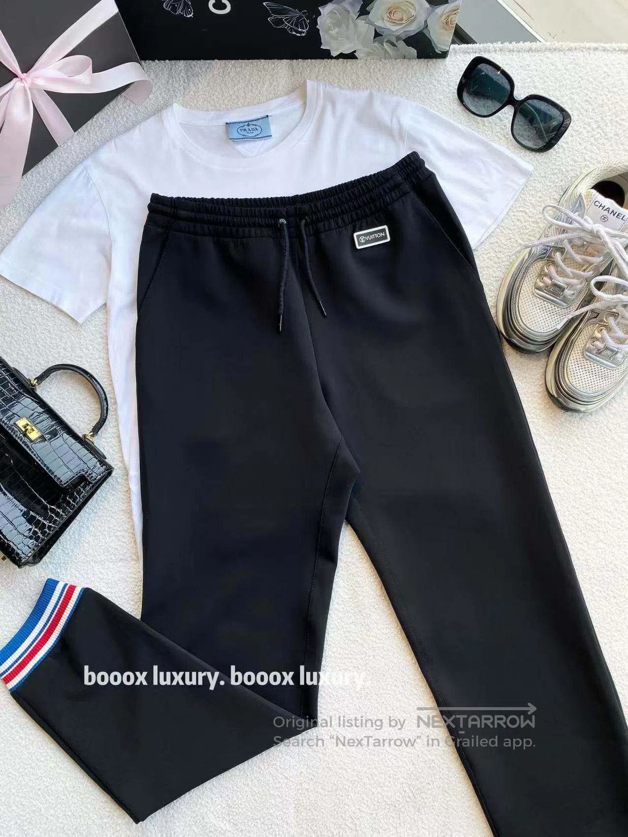 Louis Vuitton Louis Vuitton XS Leather Logo Joggers| Size US 36 / EU 52 - 1 Thumbnail