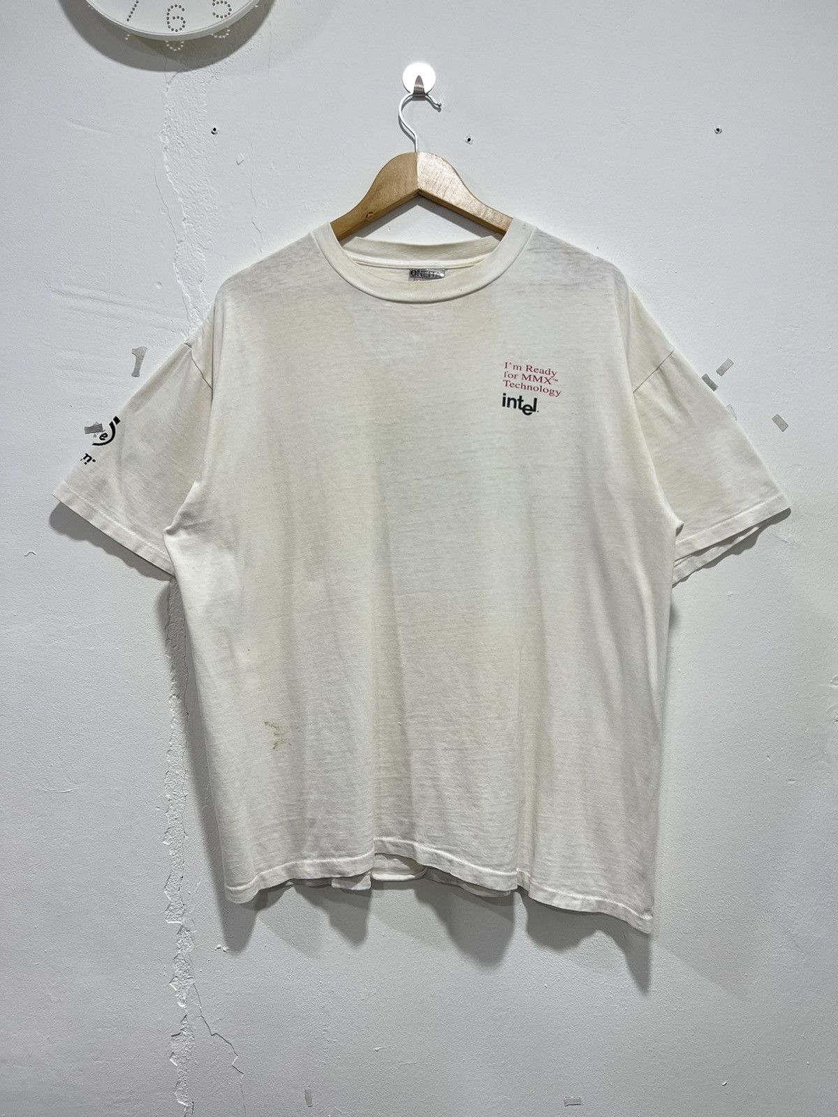 Vintage Vintage 90’s Distressed Intel Promo Tshirt Size US XL / EU 56 / 4 - 1 Thumbnail