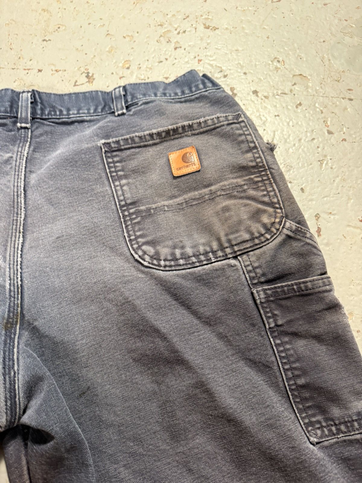 Carhartt Vintage Thrashed Faded Carhartt Jorts Size US 38 / EU 54 - 4 Thumbnail