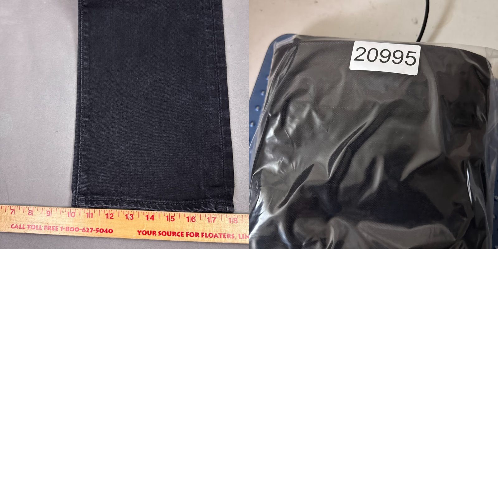 Levi's Levi's 501 Jeans Mens 36x34 Black Denim Button Fly Straight Work Chore Classic 5-Pocket Denim Pants Mens Size US 36 / EU 52 - 10 Thumbnail