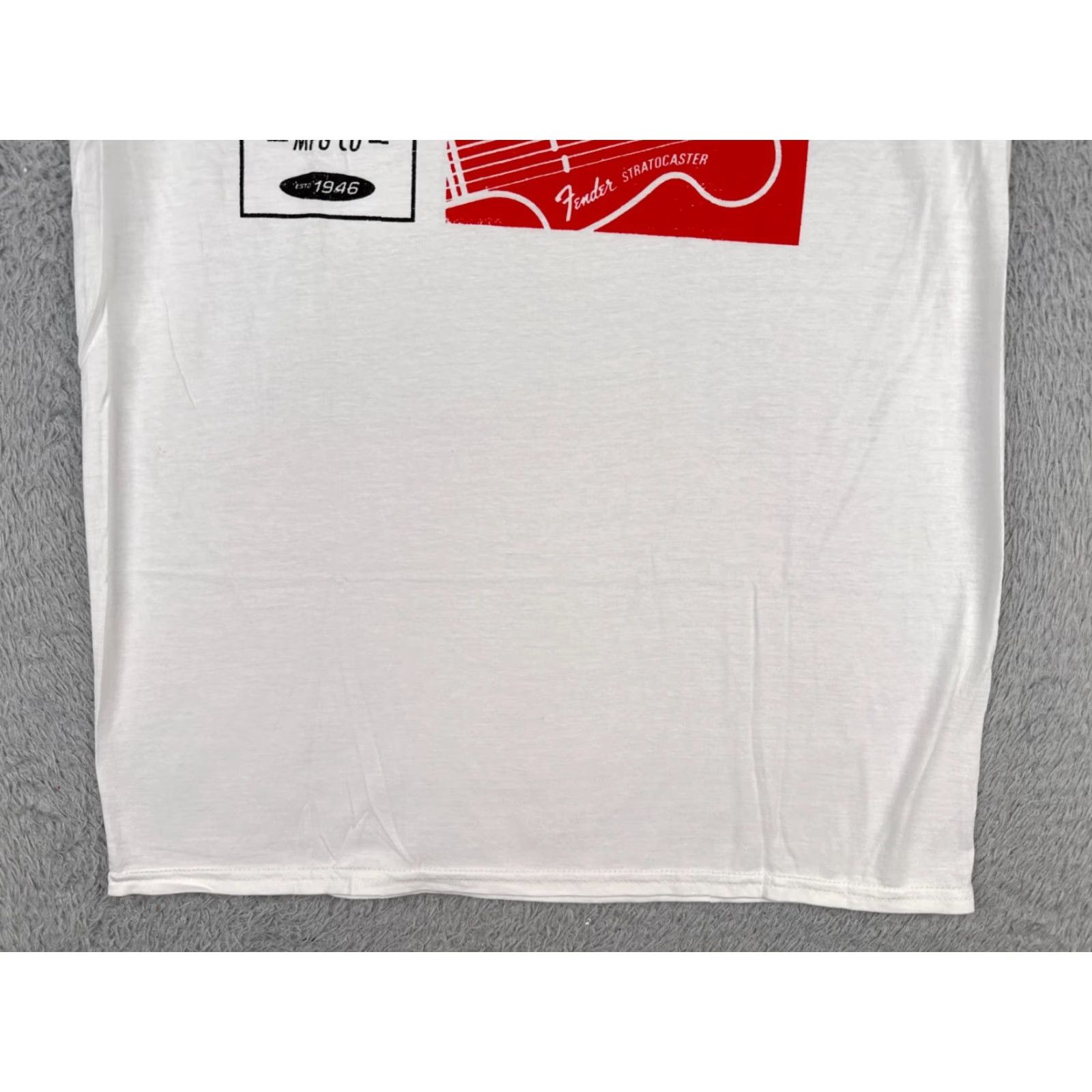 Fender Fender Men's Vintage Guitar T-Shirt 1964 Stratocaster Cotton Short Sleeve Medium White Music Teal Size US M / EU 48-50 / 2 - 6 Thumbnail