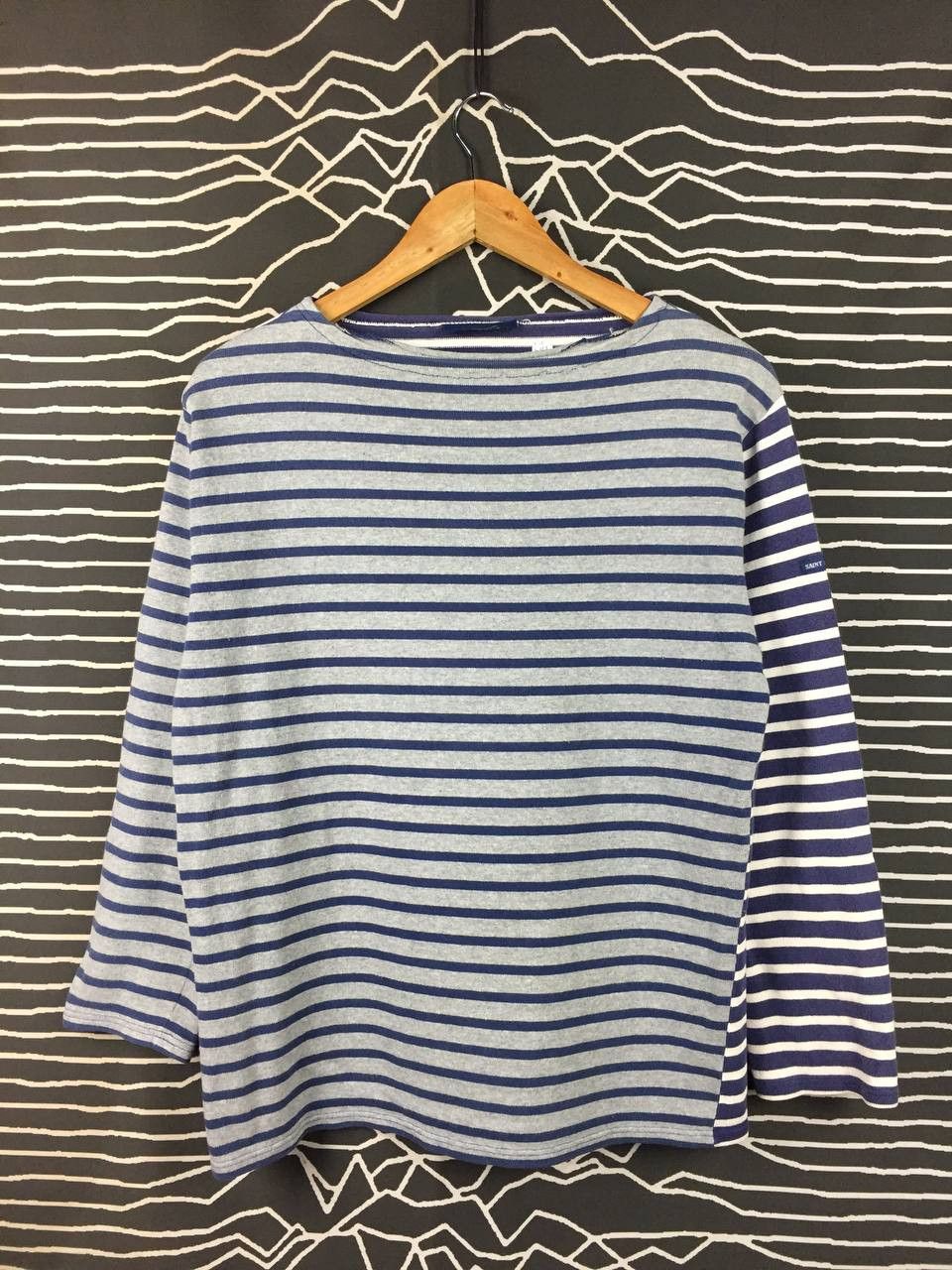 Saint James Vtg Saint James Mixed Patterns Breton Stripe Boat Neck Tee Size US M / EU 48-50 / 2 - 1 Thumbnail