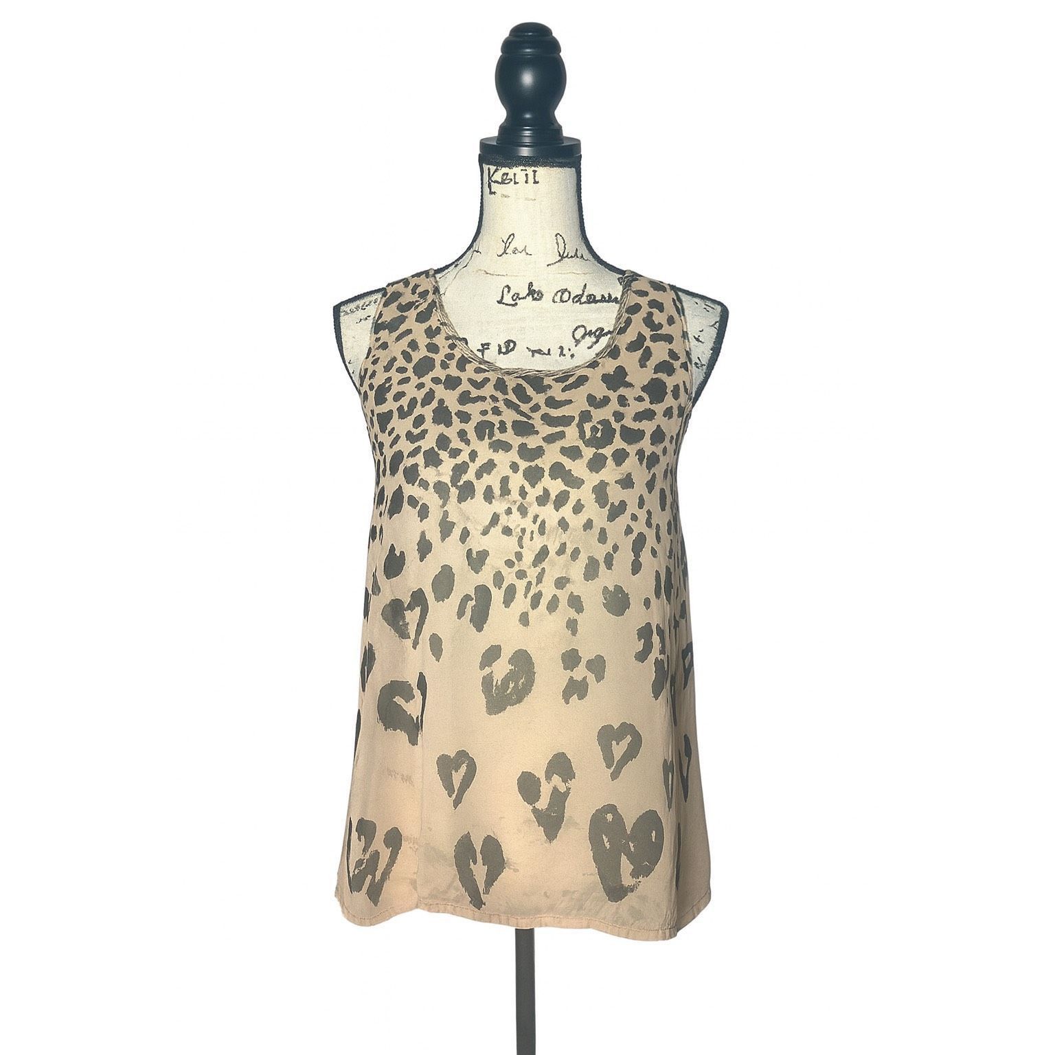 Forever 21 Forever 21 Leopard Print Sheer Tank Top Medium – Sleeveless Size M / US 6-8 / IT 42-44 - 1 Thumbnail