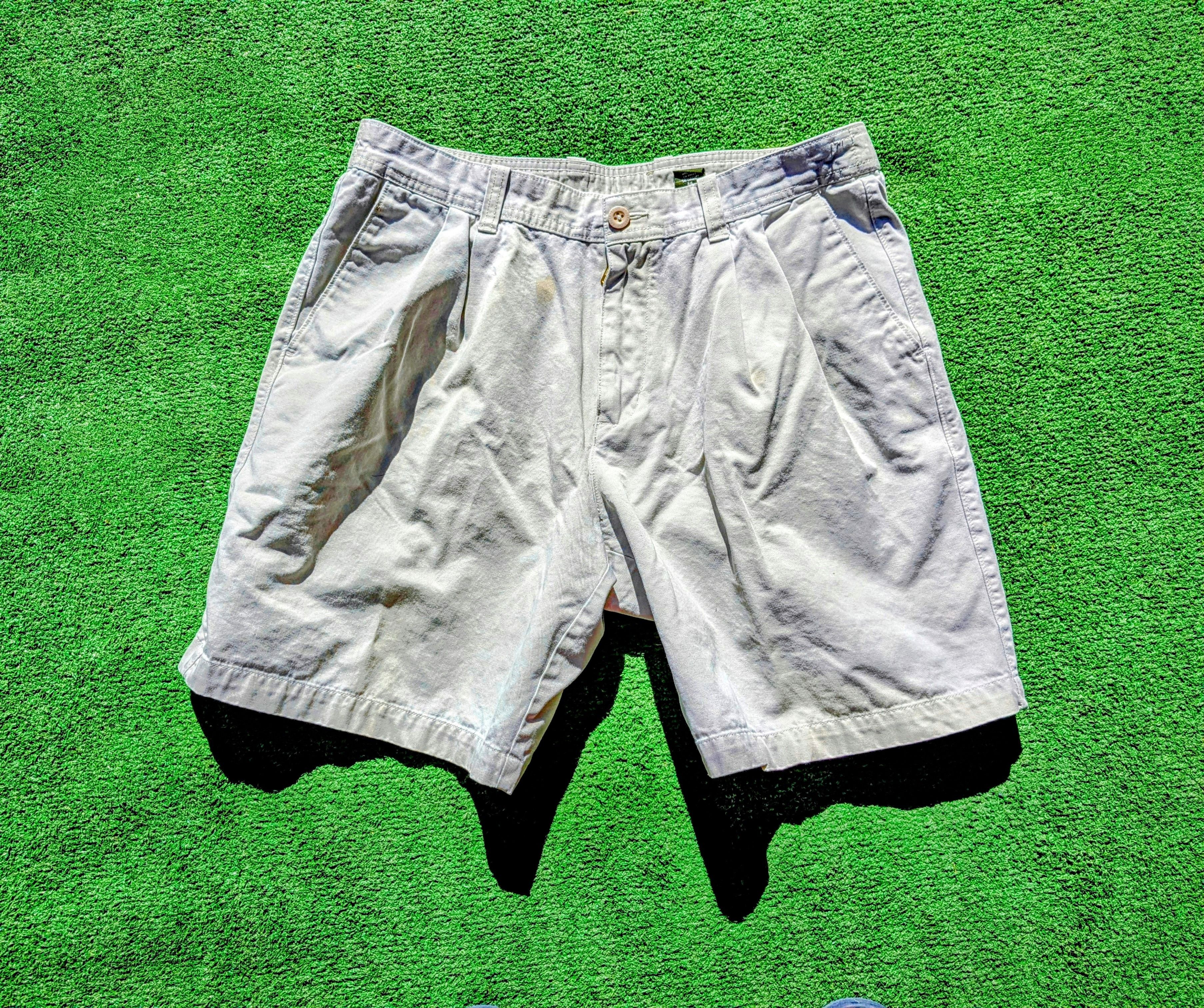 Eddie Bauer Eddie Bauer Pleated Shorts Light Khaki Casual Outdoors Hike Size US 34 / EU 50 - 3 Thumbnail