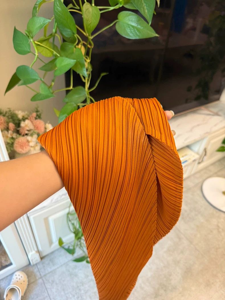 Issey Miyake Issey Miyake size:3 Orange pleated pants Size 42" / US 20 - 7 Thumbnail