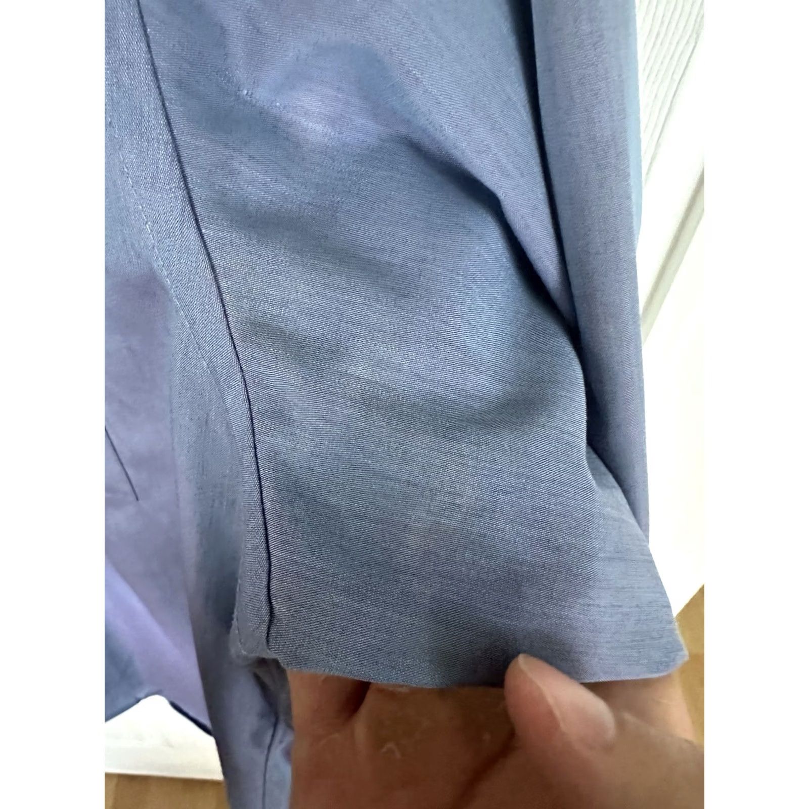 Kenzo KENZO Paris Homme Button Up Mens Shirt 16/41 Blue Embroidered Cotton Regular Long Sleeve Button-Down Collar Mens Designer Vintage No Size US L / EU 52-54 / 3 - 4 Thumbnail