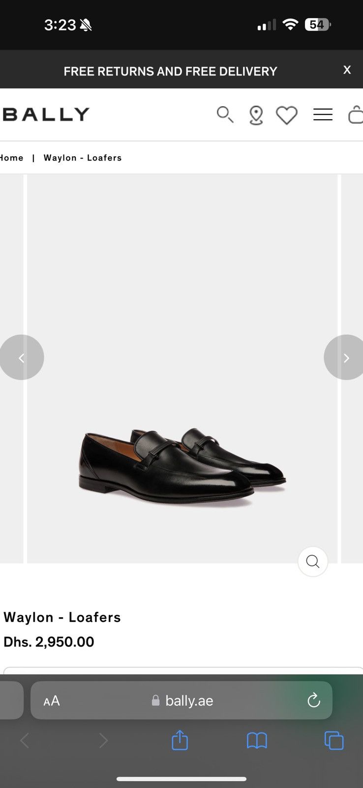 Bally Waylon Loafers Calf Leather black Size US 12 / EU 45 - 4 Thumbnail