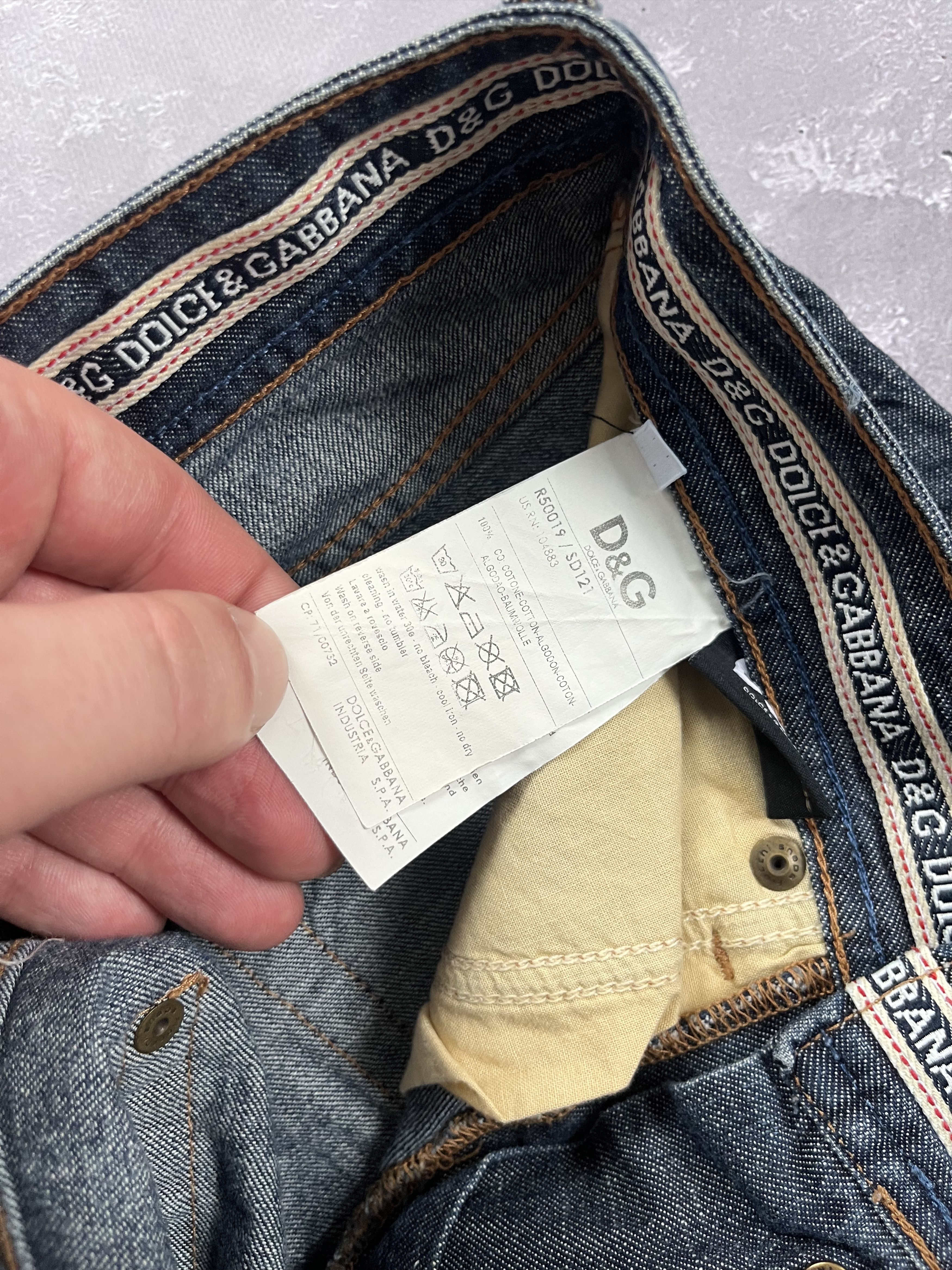 Dolce & Gabbana DOLCE & GABBANA Mens Power Straight Jeans Low Rise Size US 31 - 13 Thumbnail
