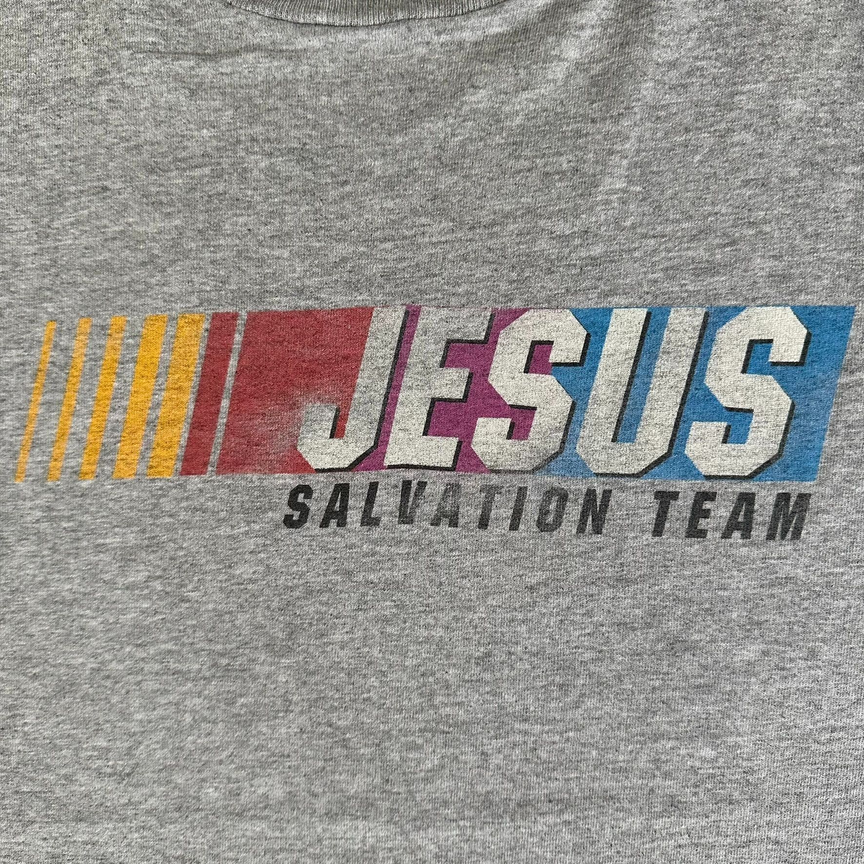 Vintage Vintage Y2K Jesus Salvation Team T-Shirt Funny Christian Par Size US L / EU 52-54 / 3 - 2 Thumbnail