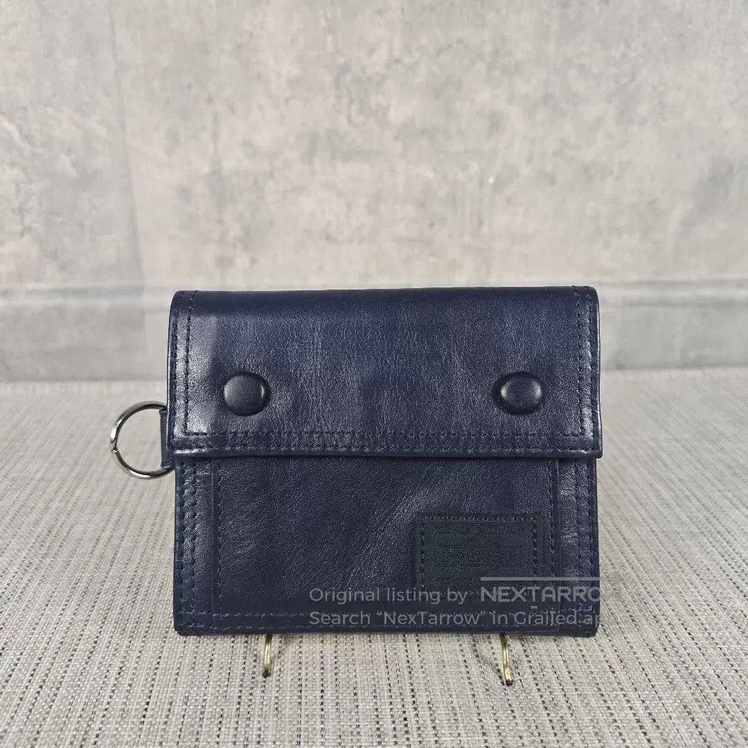 Porter porter freestyle leather wallet in indigo. Size ONE SIZE - 3 Thumbnail