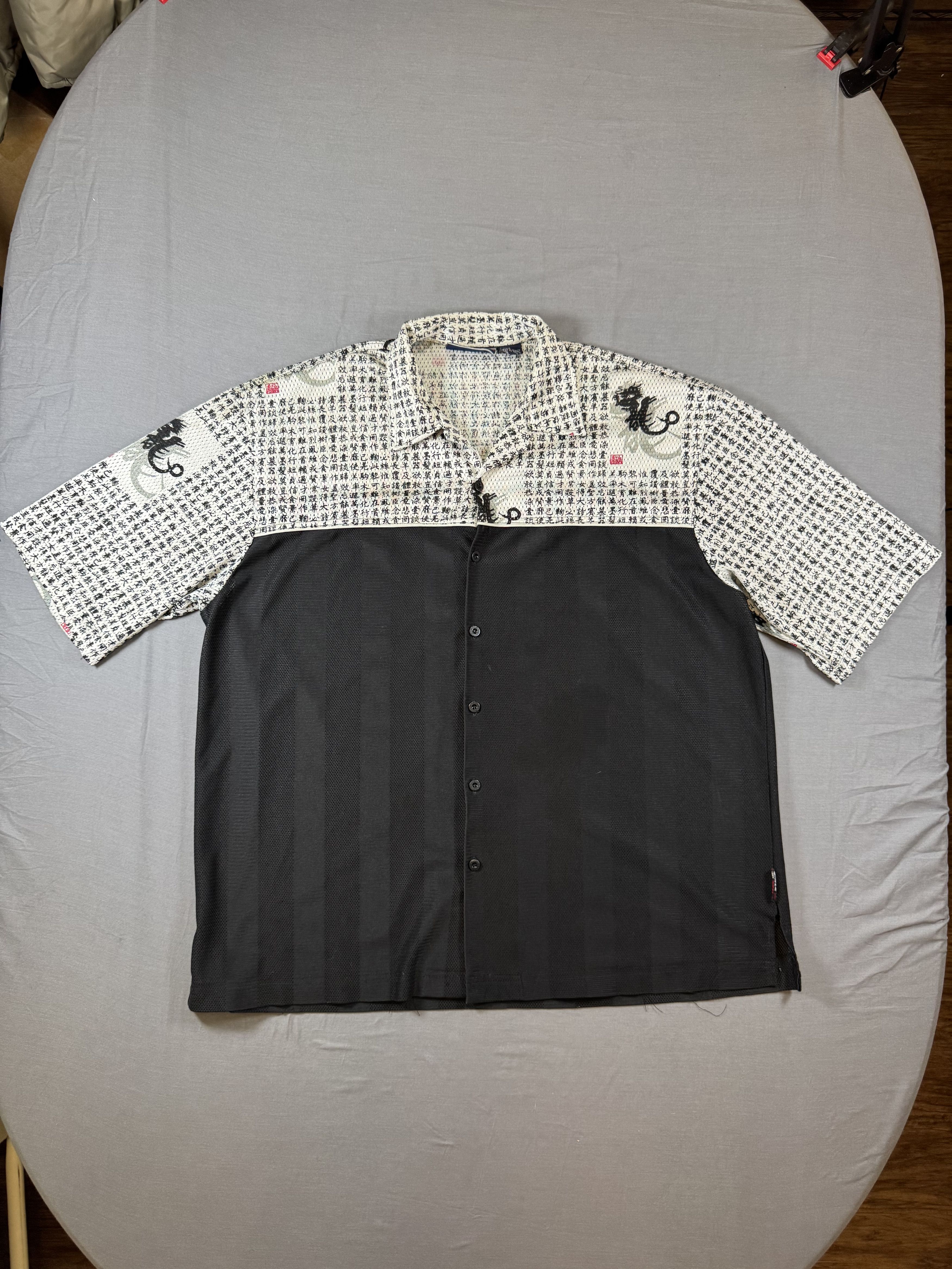 Southpole Y2K South Pole Button Shirt Chinese Letters Printed Grunge Size US XL / EU 56 / 4 - 2 Thumbnail
