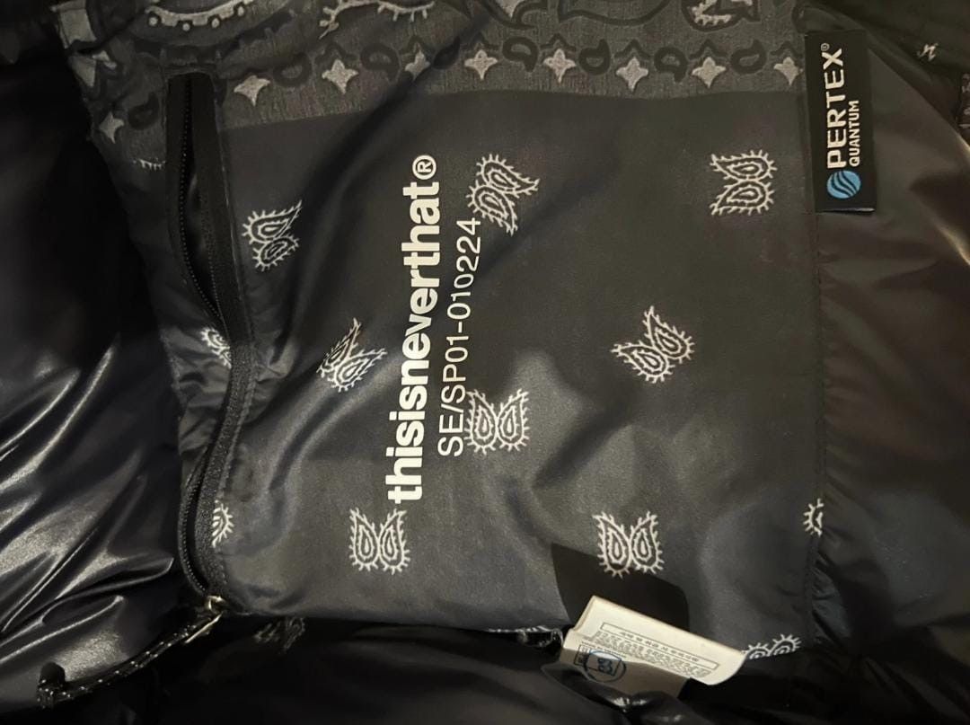 thisisneverthat thisisneverthat PERTEX down bandana black puffer jacket Size US S / EU 44-46 / 1 - 3 Thumbnail