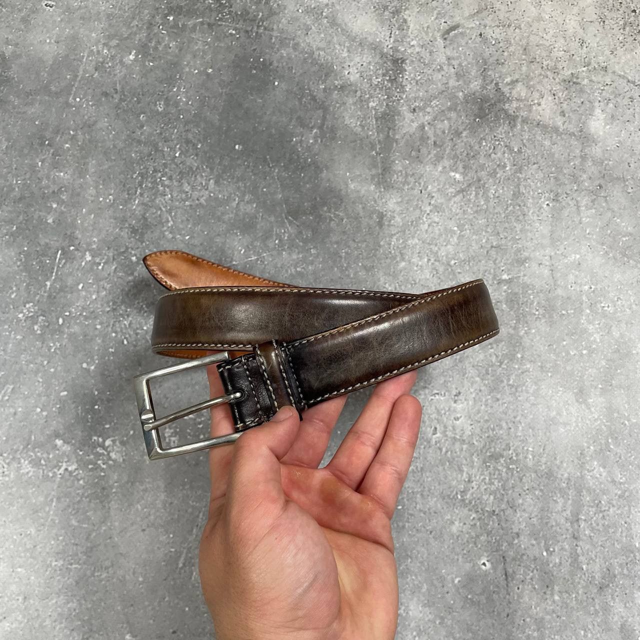Barneys New York × Designer Harris Dal for Barneys New York Belt Brown/ Black Size 34 Size 34 - 1 Thumbnail