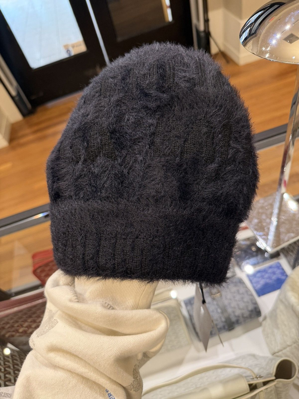 Balenciaga Balenciaga BB Wool Blend Beanie - Black Size ONE SIZE - 1 Thumbnail