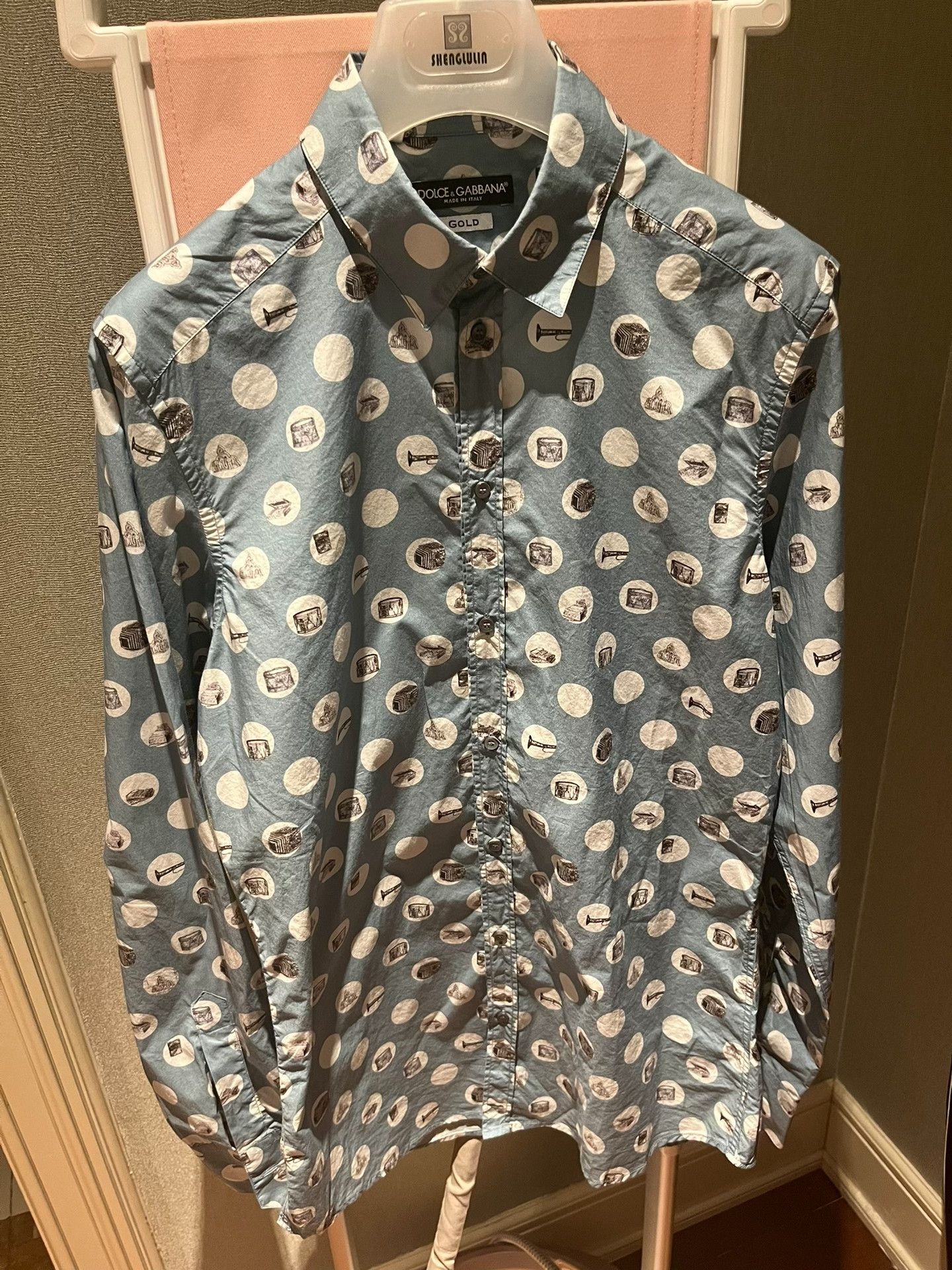 Dolce & Gabbana Dolce & Gabbana Cotton Polka Dot Shirt Size M / US 6-8 / IT 42-44 - 1 Thumbnail