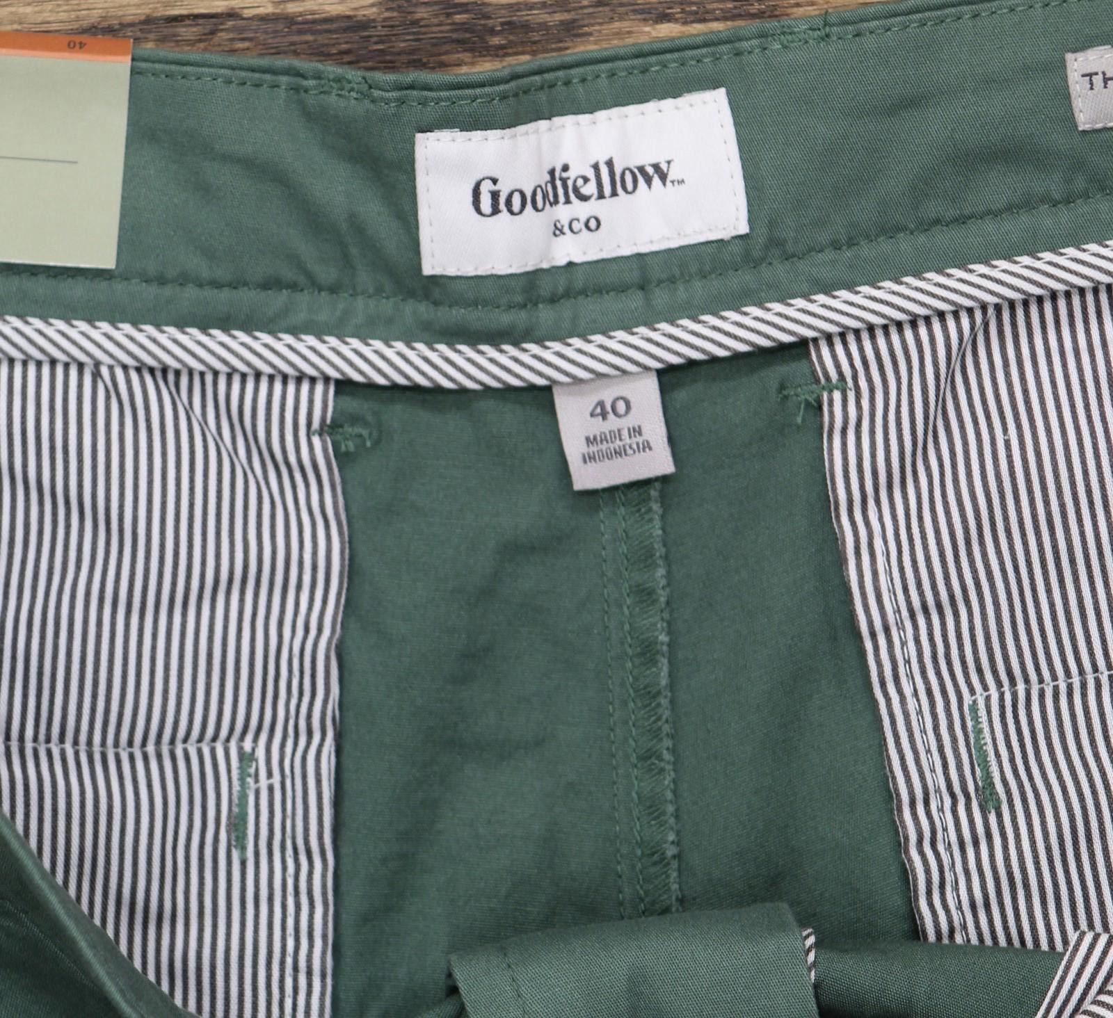 Designer Nwt Goodfellow & Co Flat Front Chino Shorts Teal Green 40 Size US 40 / EU 56 - 6 Thumbnail