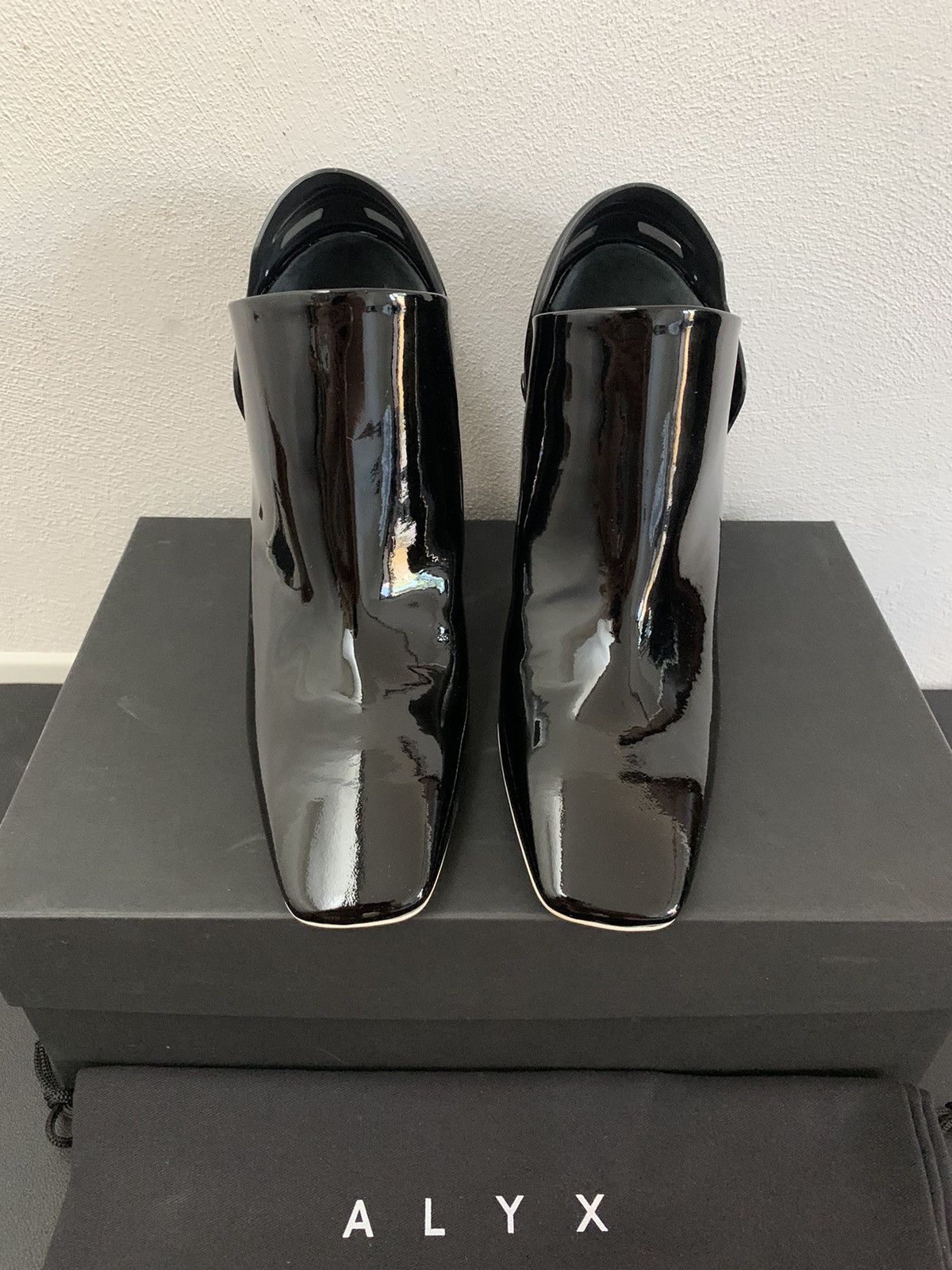 1017 ALYX 9SM Alyx Black Vernice Aw Moto Heel Size US 7 / IT 37 - 9 Thumbnail
