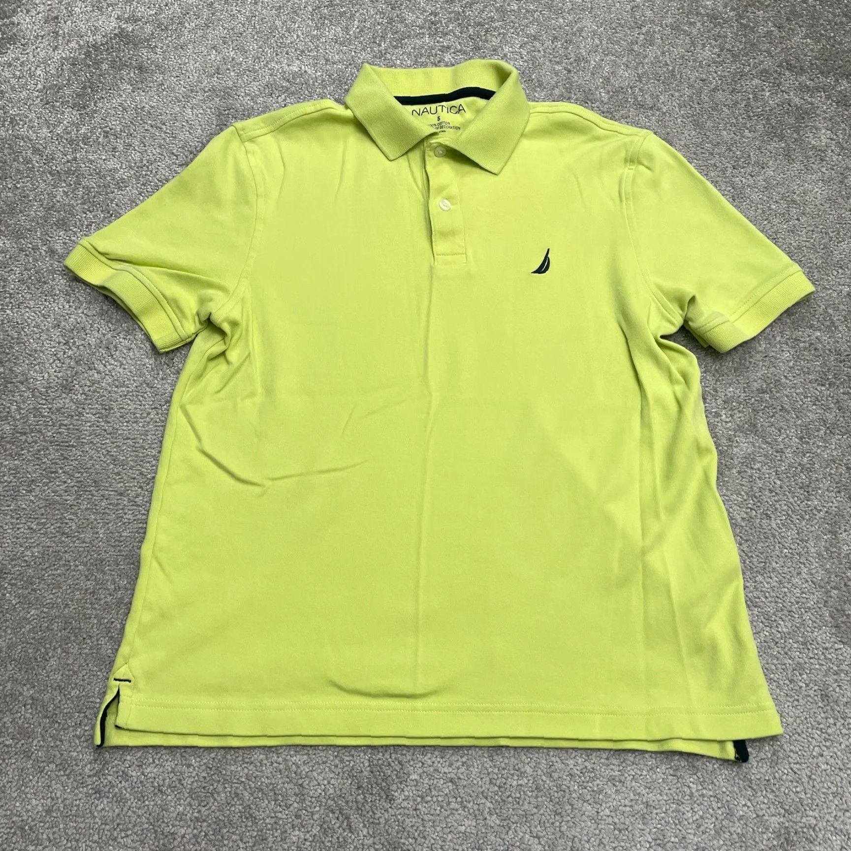 Nautica Nautica Polo Shirt Mens Small Green 100% Cotton Short Sleeve Golf Tennis Stretch Short Sleeve Polo Mens Green Regular Classic Sports Size US S / EU 44-46 / 1 - 2 Thumbnail