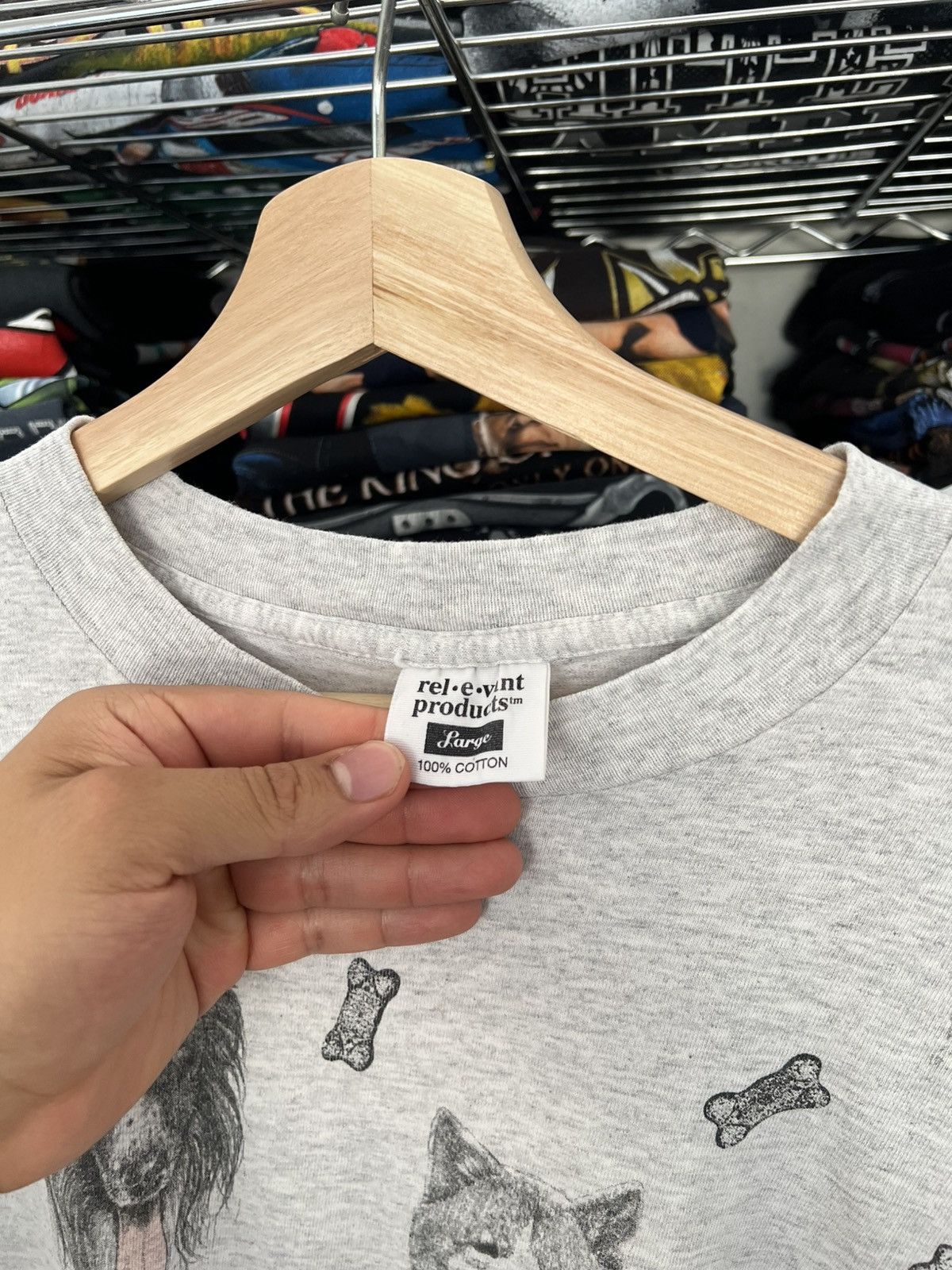 Habitat 1995 Dog Breeds AOP Nature Tee Single Stitch Rel E Vant Tee Size US L / EU 52-54 / 3 - 5 Thumbnail