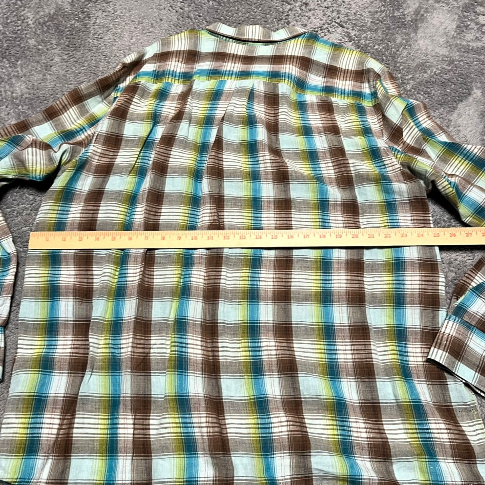 Eddie Bauer Eddie Bauer Shirt Mens XL Tall Linen Blend India Made Plaid Long Sleeve Size US XL / EU 56 / 4 - 4 Thumbnail