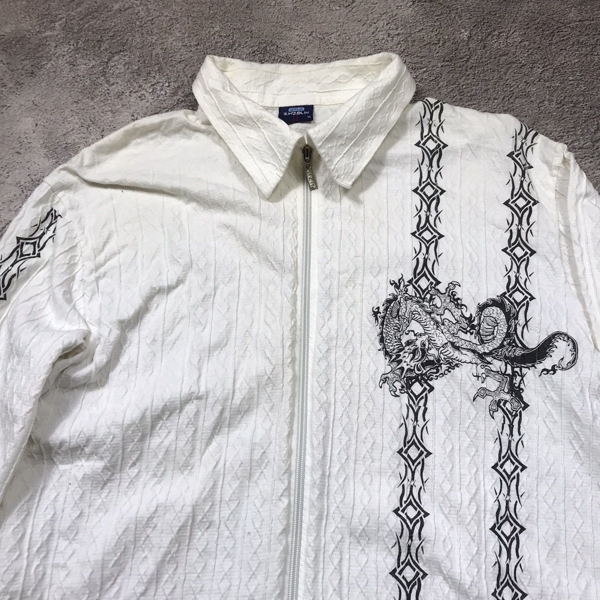 Vintage Vintage 90s Japanese Abstract Graphic Jacket Streetwear L Size US L / EU 52-54 / 3 - 3 Thumbnail
