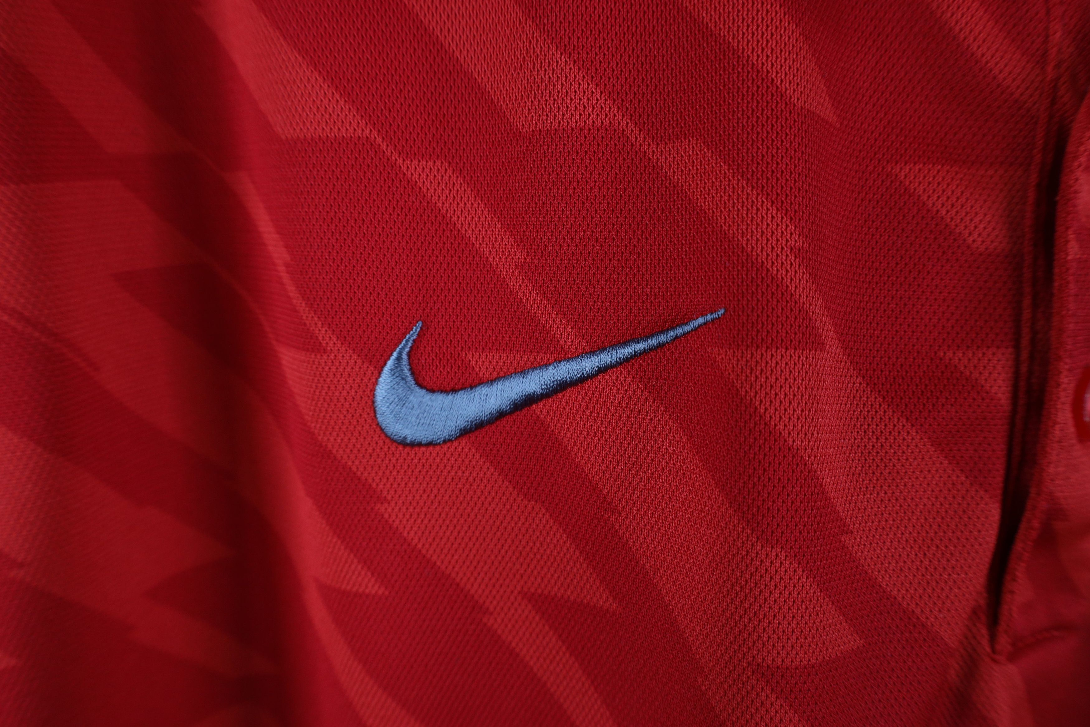 Nike × Vintage Nike Ohio State University Football Geometric Polo Shirt Red Size US XL / EU 56 / 4 - 5 Thumbnail