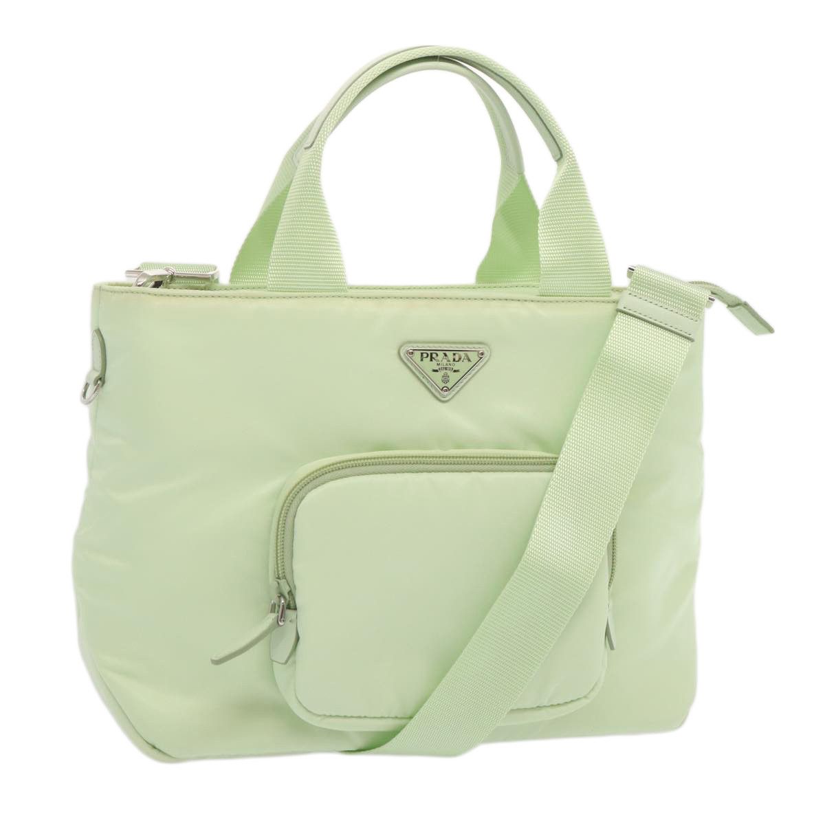 Prada Tessuto Blue Synthetic Handbag (Pre-Owned) Size ONE SIZE - 1 Thumbnail