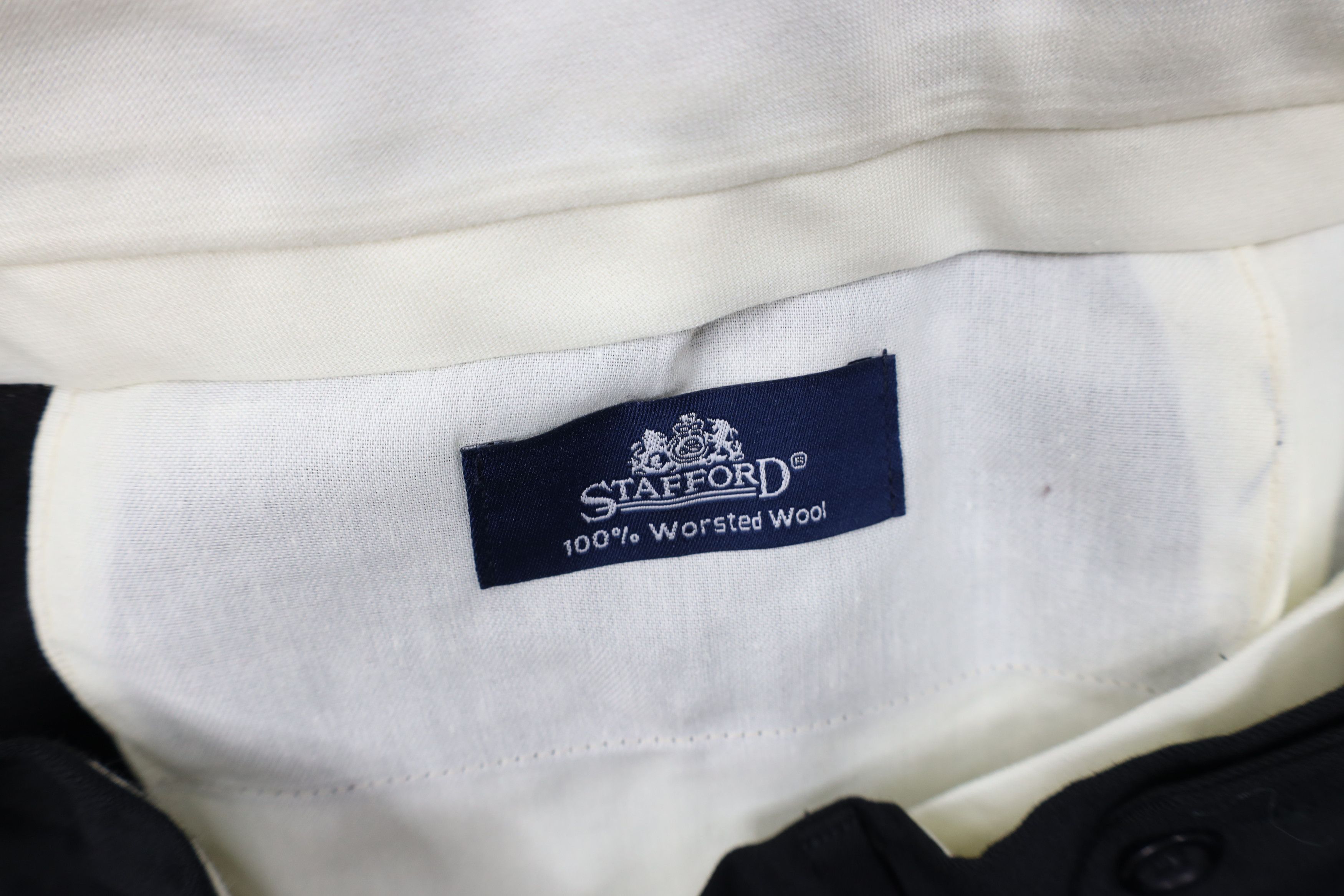Vintage Vintage 90s Streetwear Worsted Wide Leg Chino Pants Black Size US 36 / EU 52 - 8 Thumbnail