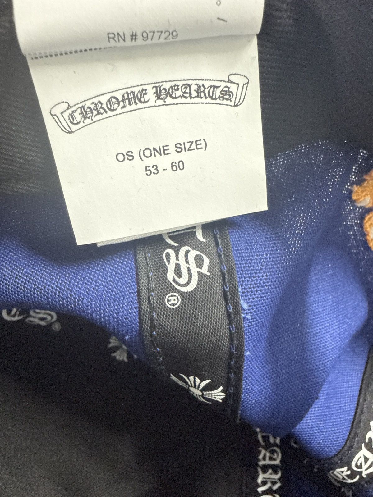 Chrome Hearts CHROME HEARTS LETTER HAT BLUE ORANGE Size ONE SIZE - 6 Thumbnail