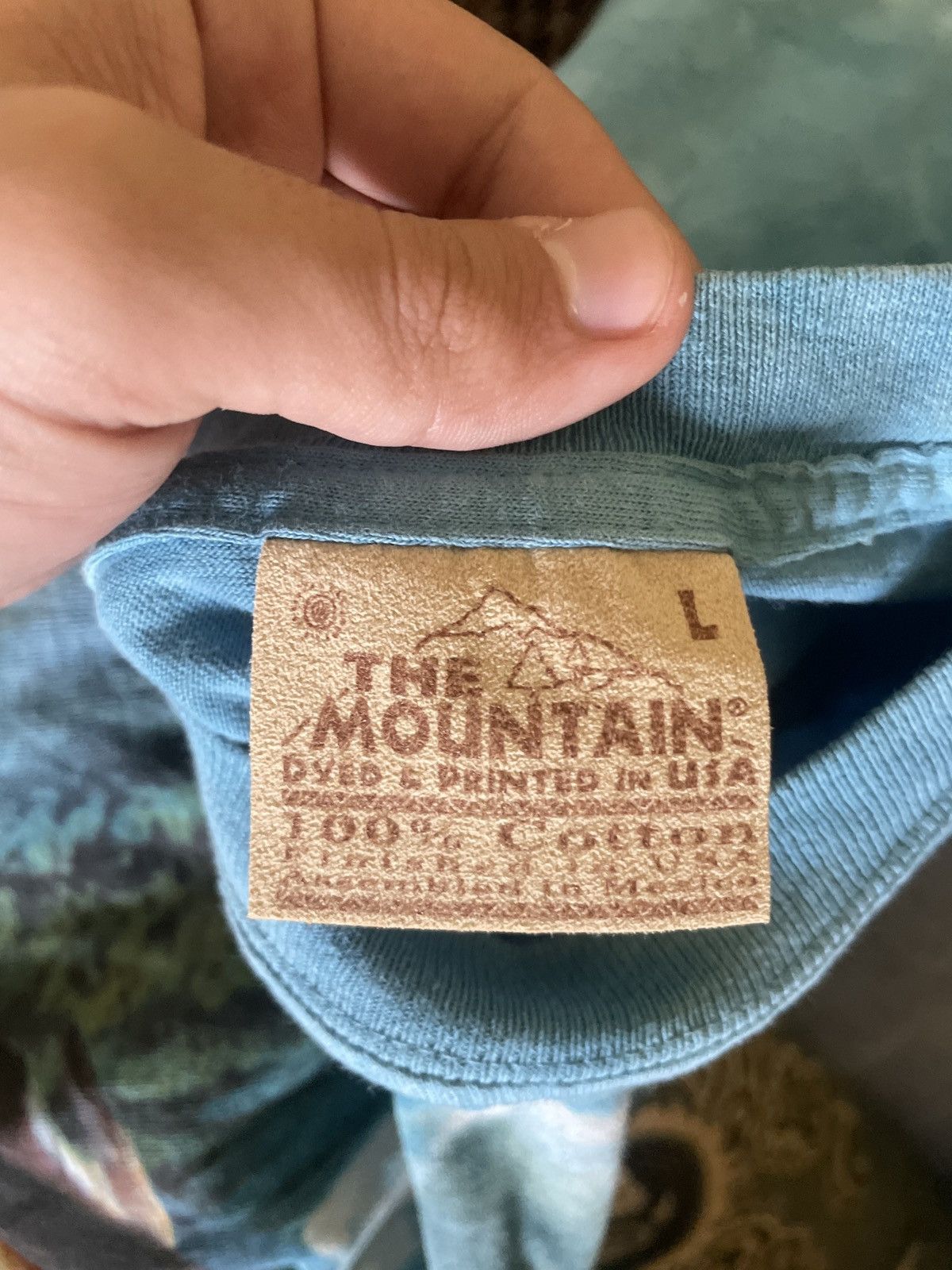 Japanese Brand × The Mountain × Vintage Y2K The Mountain Tee, Wolves And Woman In Dreamscape Size US L / EU 52-54 / 3 - 8 Thumbnail