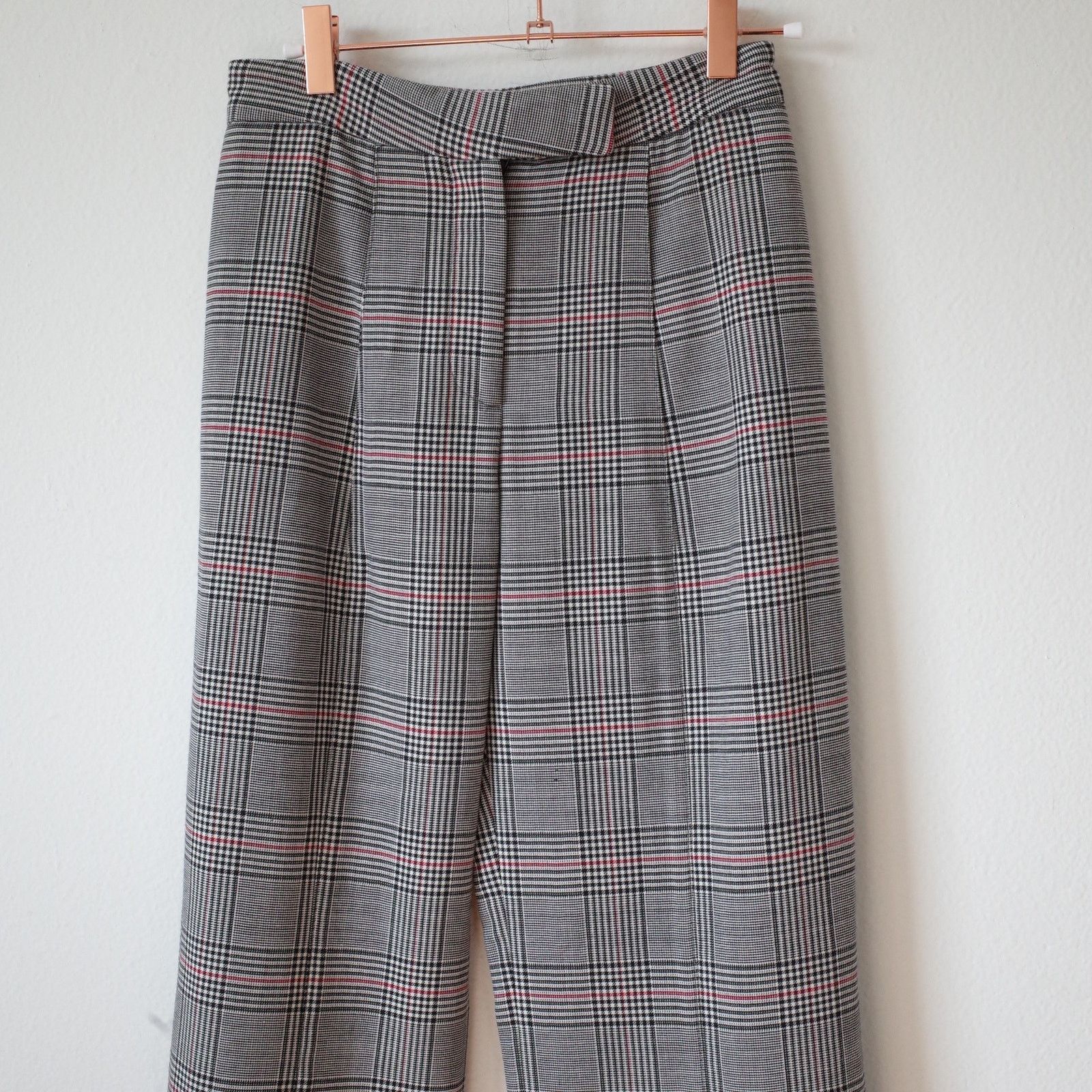 Rosie Assoulin Rosie Assoulin Connor Plaid Pants Ruffle Hem 26" 0 NWT Size 25" / US 0 / IT 36 - 3 Thumbnail