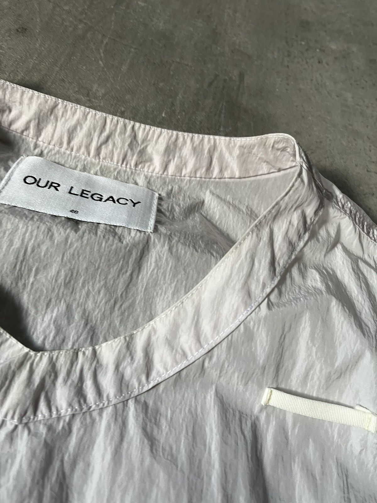 Our Legacy Our legacy nylon sweatshirt rare white Size US M / EU 48-50 / 2 - 22 Thumbnail