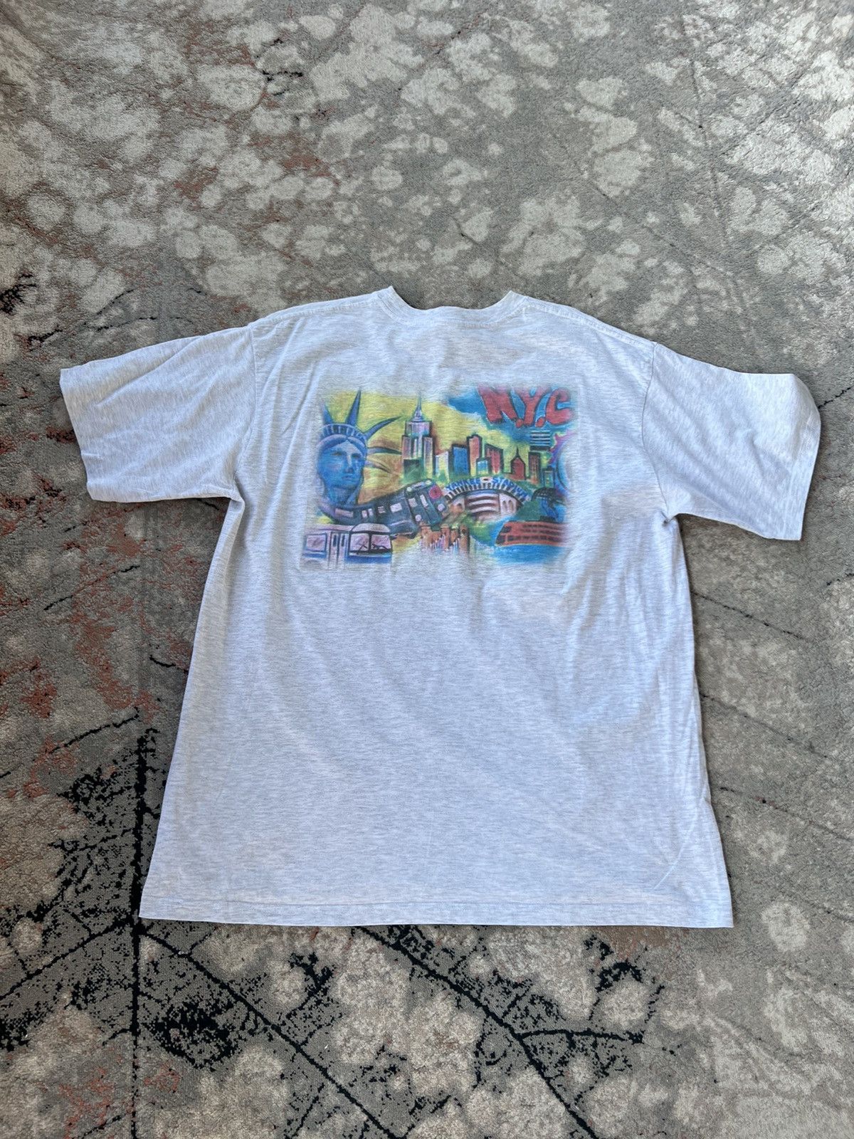Jerzees Vintage New York Jerzees Tee Size US XL / EU 56 / 4 - 5 Thumbnail