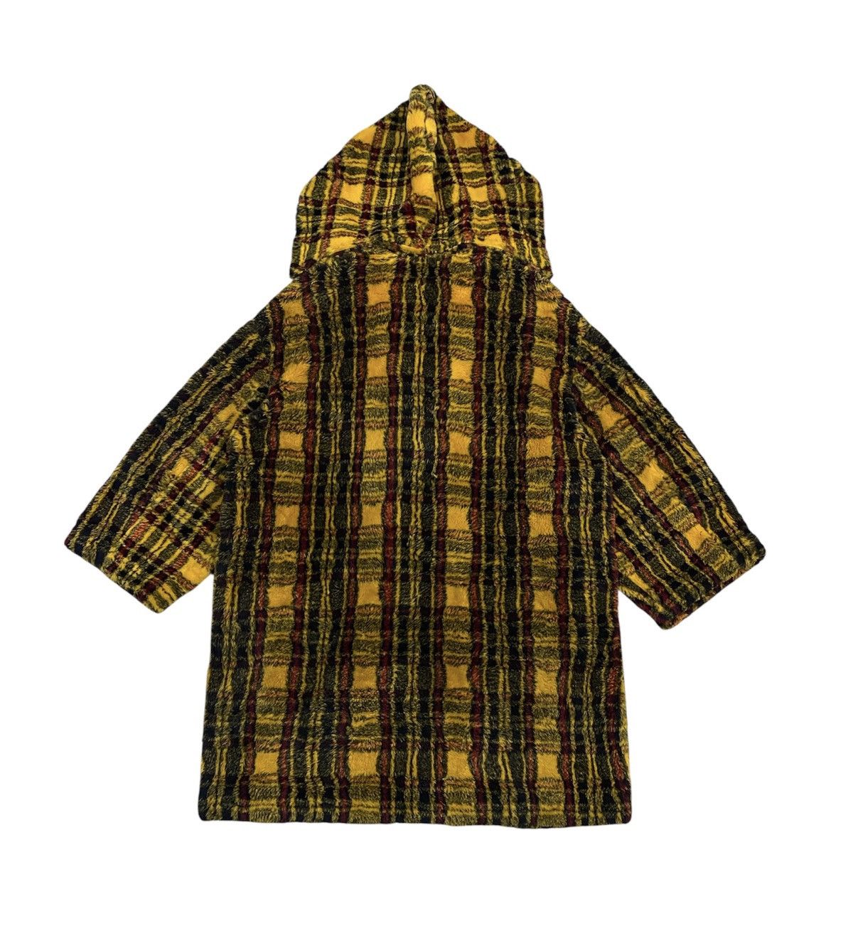 Jean Paul Gaultier Jean Paul Gaultier Junior FW1991 Yellow Tartan Faux Fur Coat Size US M / EU 48-50 / 2 - 3 Thumbnail