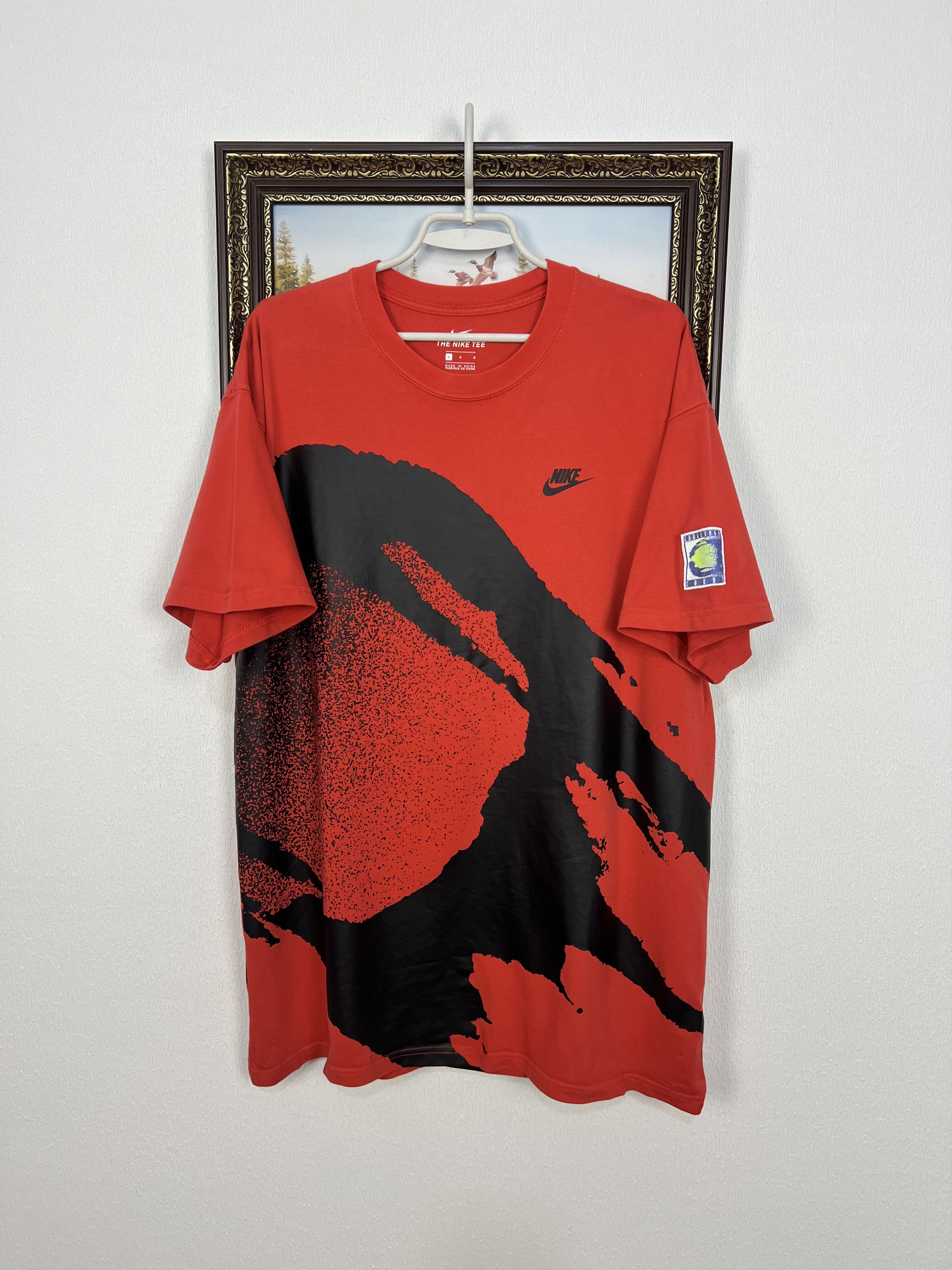 Nike Nike Court Andre Agassi Red Tennis Shirt Mens Jersey Size US L / EU 52-54 / 3 - 1 Thumbnail