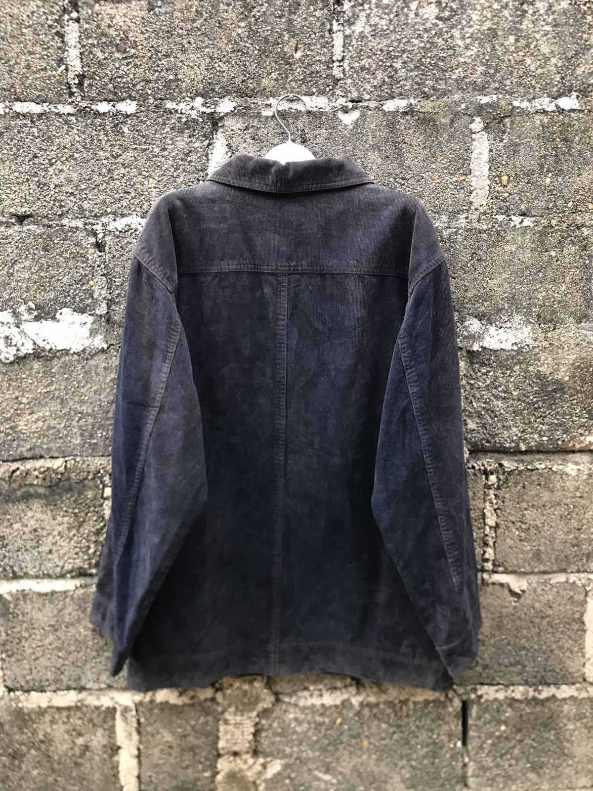 Vintage ⚡️Vintage Lagache Corduroy Indigo Chore Jacket Size US L / EU 52-54 / 3 - 14 Thumbnail