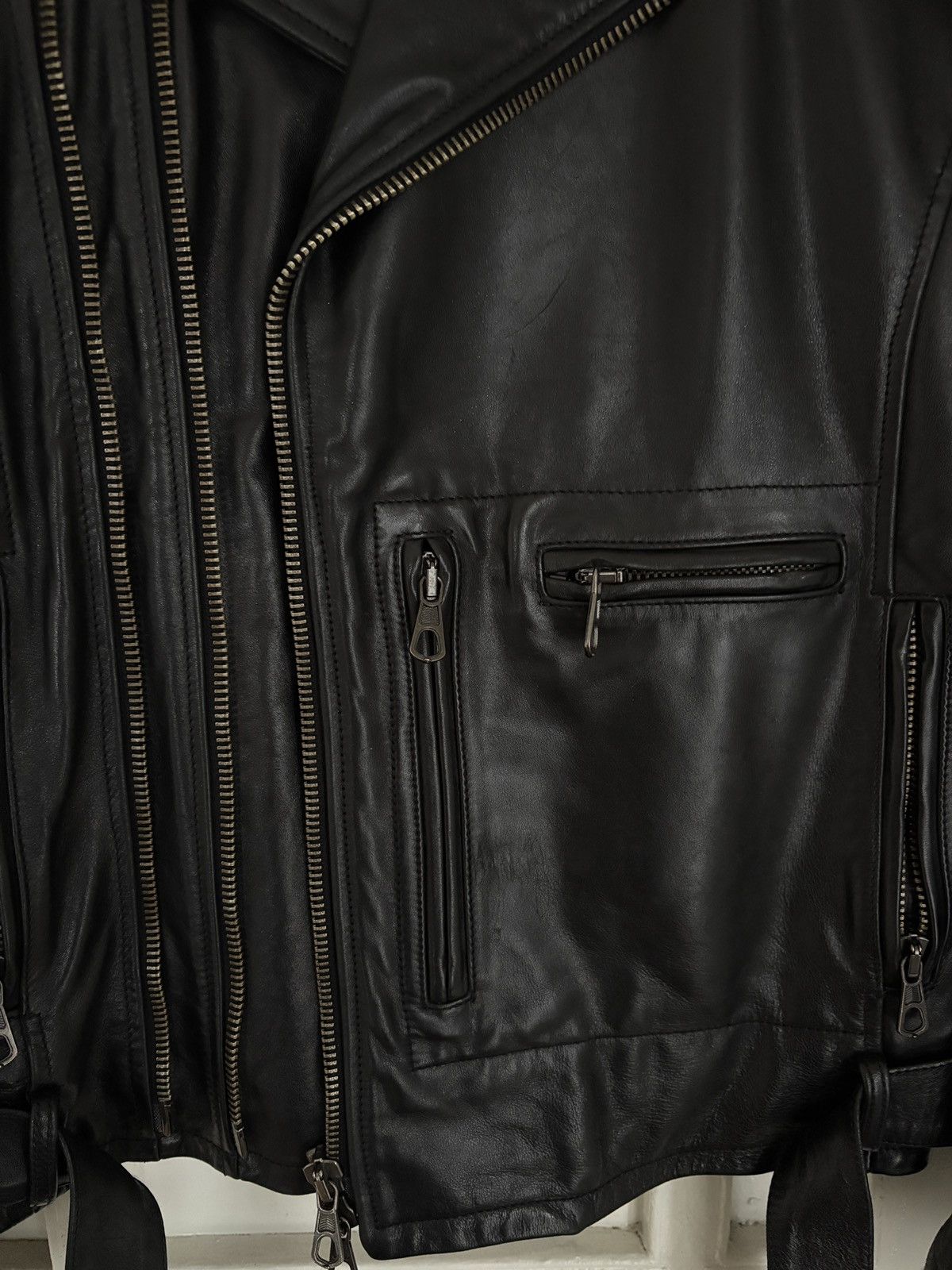 R13 R13 Leather Moto Jacket Black Size US M / EU 48-50 / 2 - 3 Thumbnail