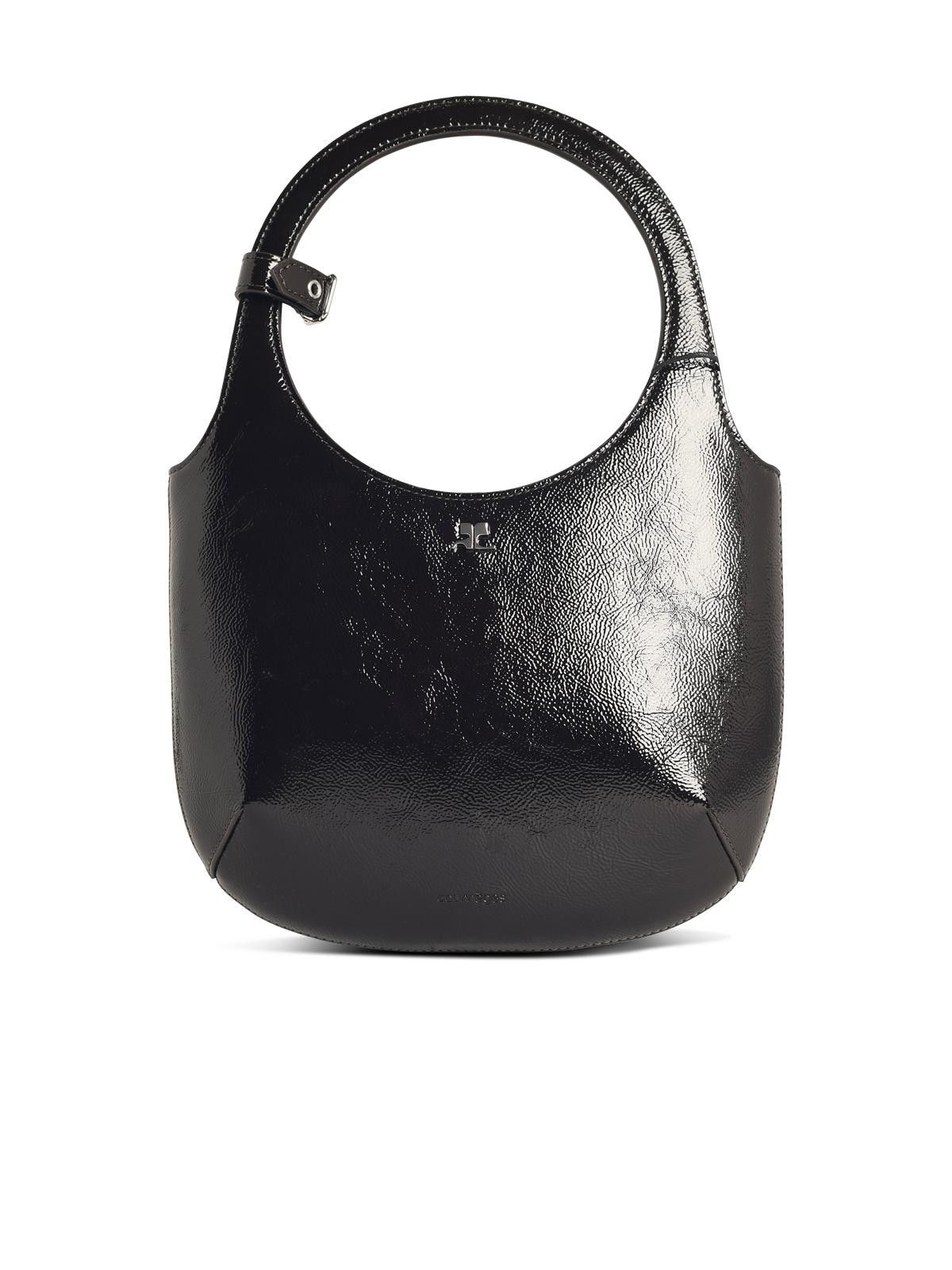 Courreges COURREGES 'Holy Naplack' Black Leather Bag Size ONE SIZE - 1 Thumbnail