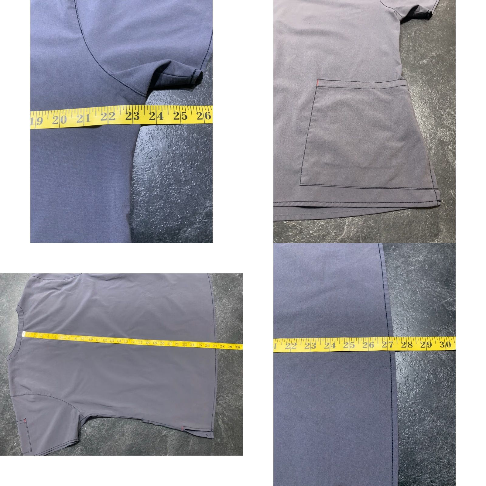 Carhartt VINTAGE Carhartt Scrub Top Force V-Neck Gray Solid Nursing Work Women’s XL Size XL / US 12-14 / IT 48-50 - 8 Thumbnail