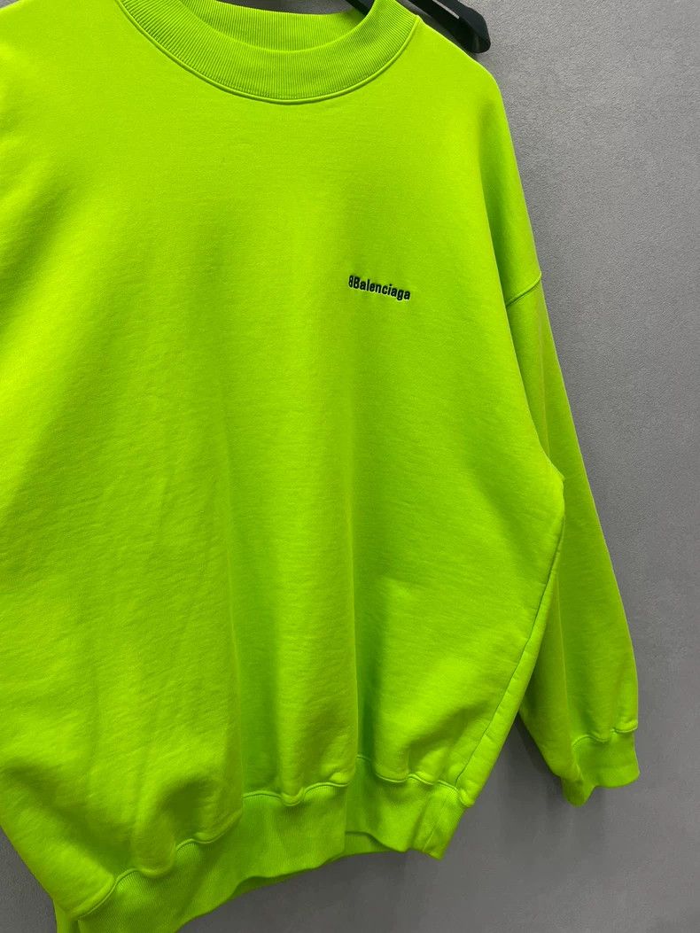Balenciaga Balenciaga Neon Green Hoodie Size US S / EU 44-46 / 1 - 2 Thumbnail
