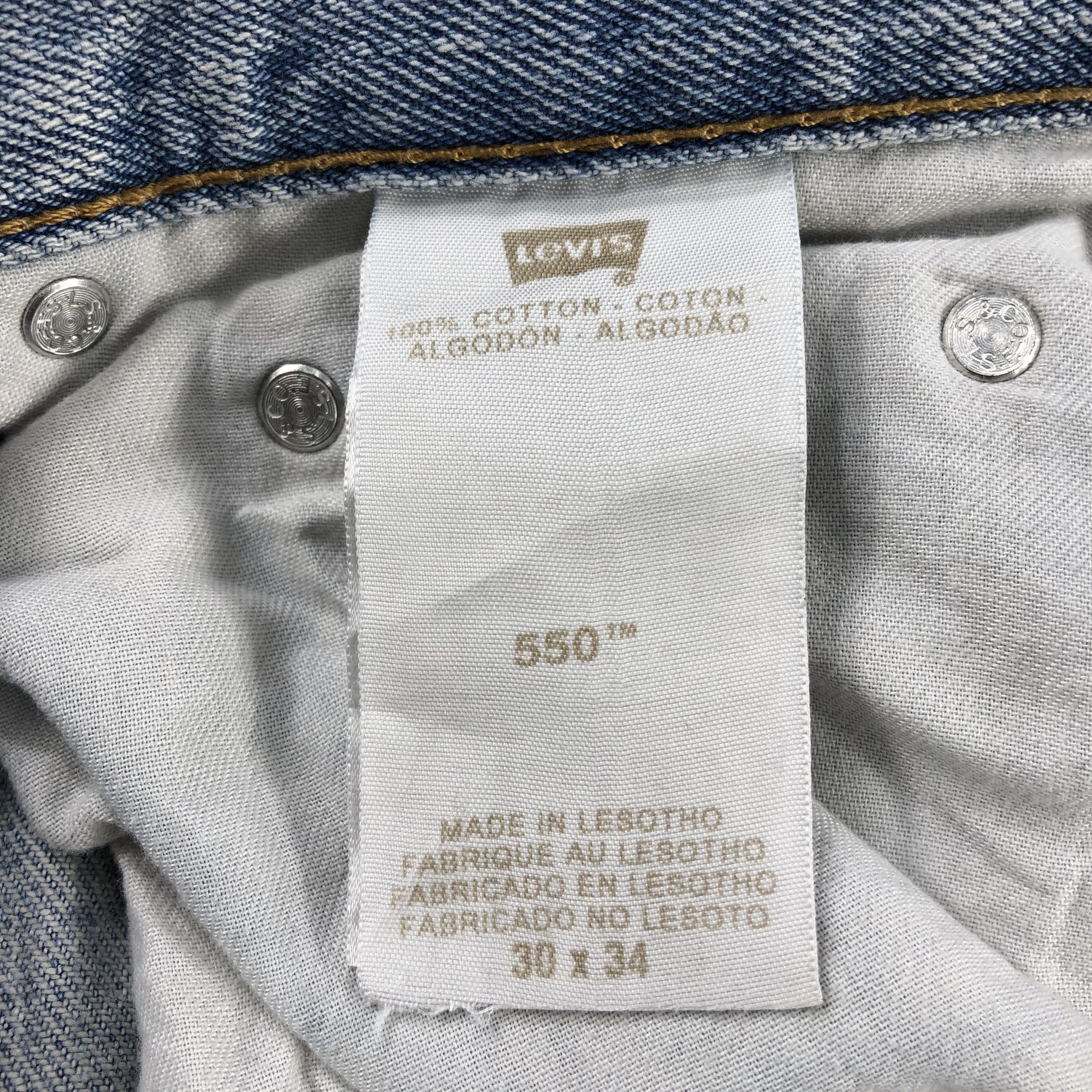 Levi's Vintage Levis 550 Jeans Medium Wash Denim KJ945 Size US 30 / EU 46 - 11 Thumbnail