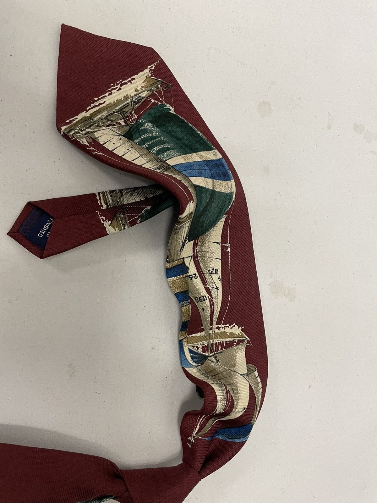 Nautica × Vintage Vintage Nautical Print Tie Size ONE SIZE - 3 Thumbnail